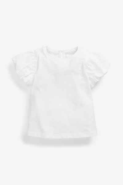 Next T-Shirt T-Shirt aus Baumwolle mit Puffärmeln (1-tlg)