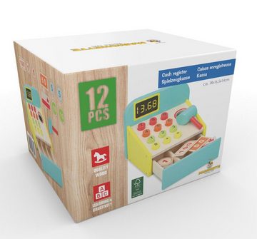 Warenhandel König Spielkasse Spielkasse aus FSC-Holz mit Zubehör