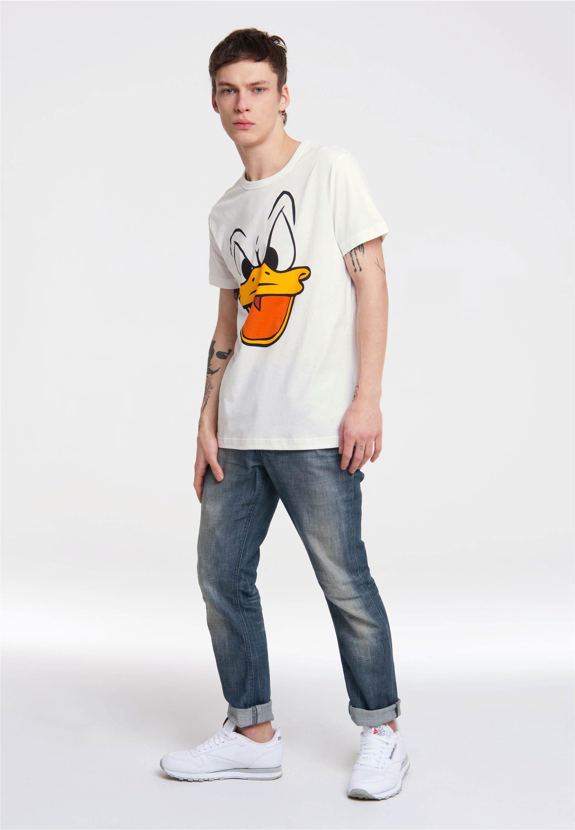 LOGOSHIRT T-Shirt Donald Duck im lizenziertem Originaldesign