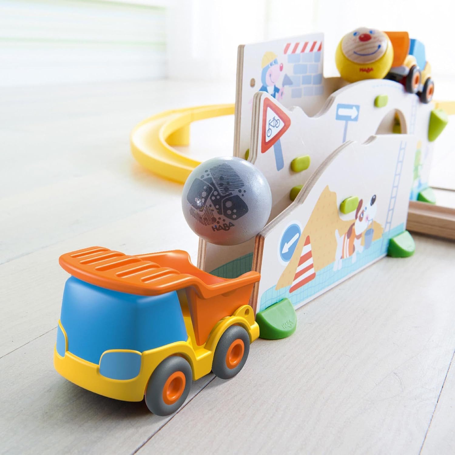 Haba Kugelbahn-Bausatz HABA 303081 Kullerbü – Spielbahn Auf der Baustelle – Bild 4 von 4