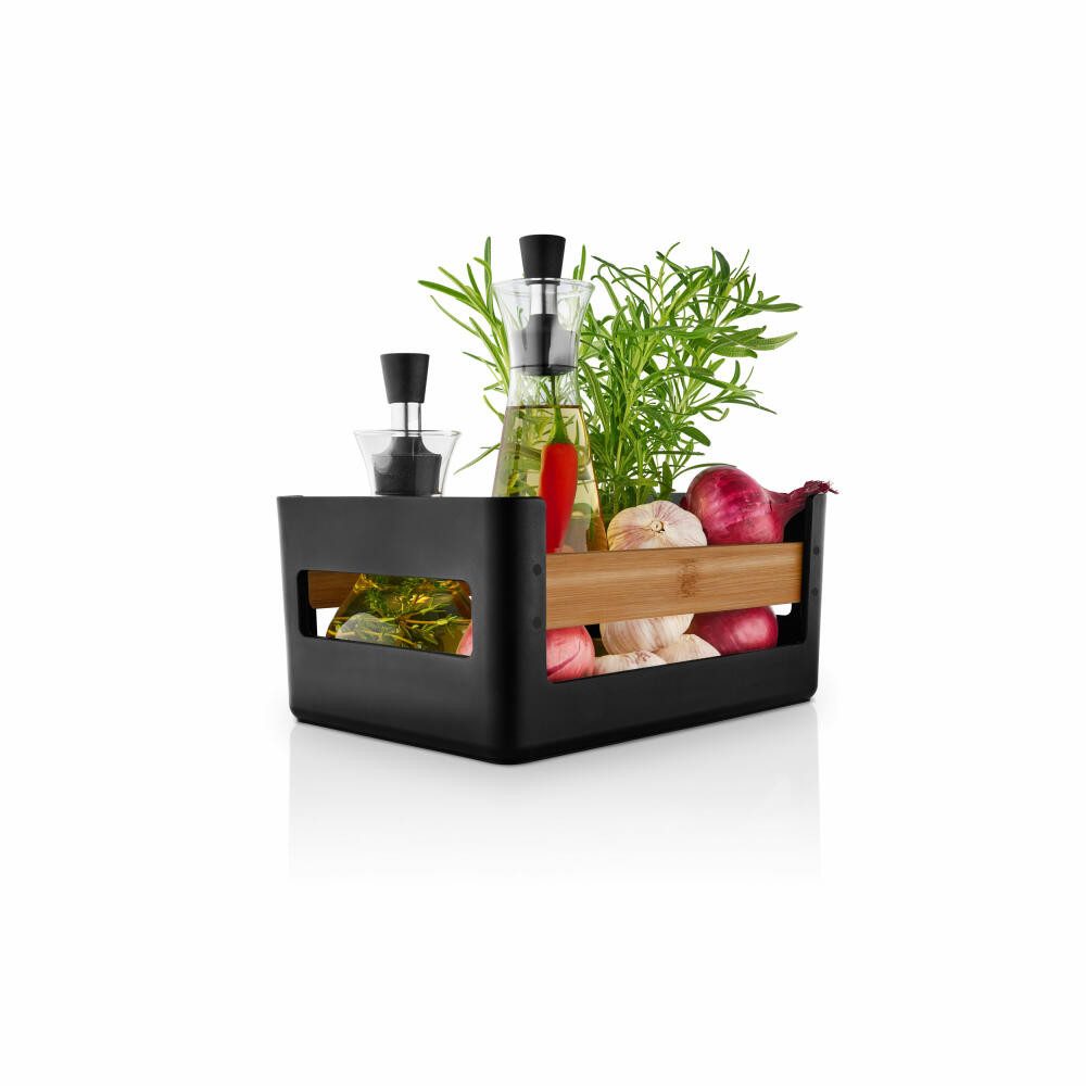 Eva Solo Aufbewahrungssystem Nordic Kitchen Black, 26 x 18 cm, Karbonisierter Bambus, Kunststoff