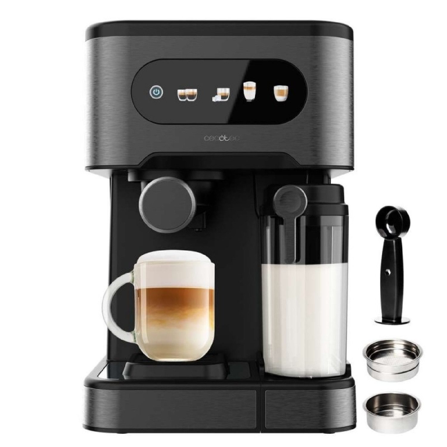 Cecotec Espressomaschine, 1.5l Kaffeekanne, Power Espresso 20 ColdBrew Latte