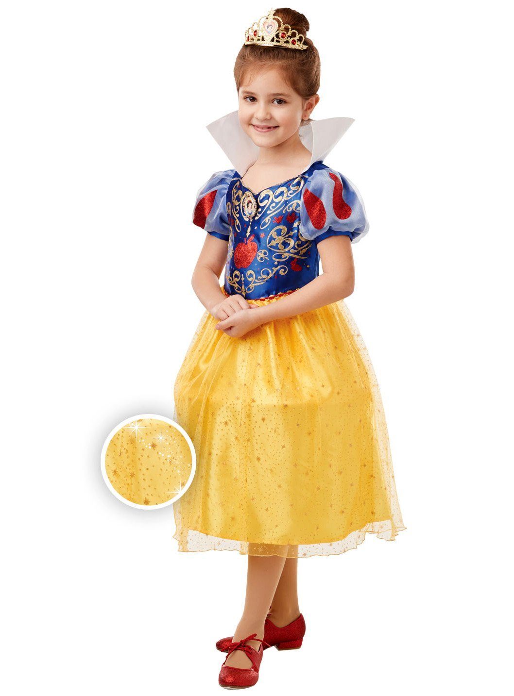 Kostüm Disney Prinzessin Schneewittchen Glitzerkostüm für