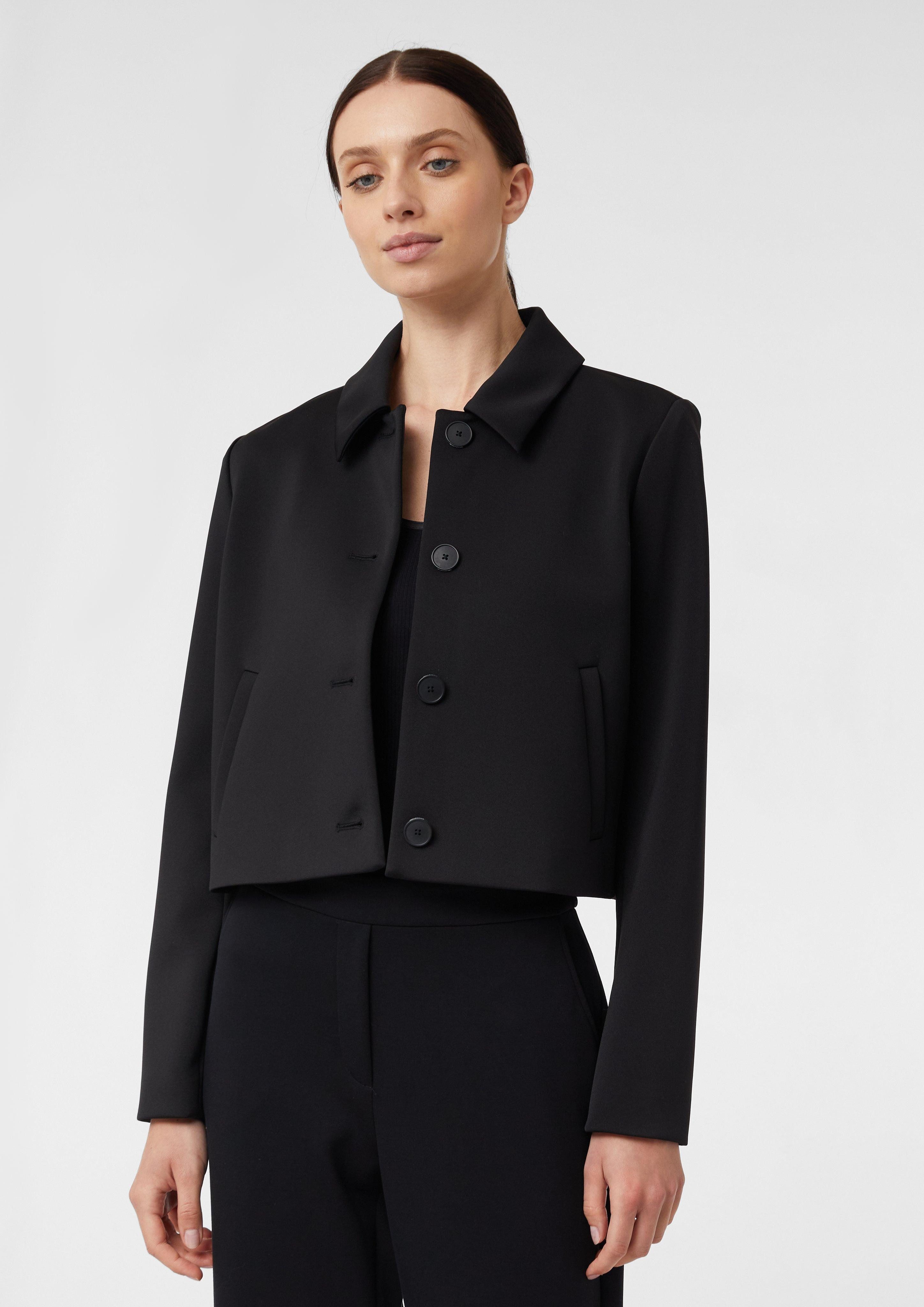 Comma Blusenblazer Scuba-Jacke im Boxy Fit günstig online kaufen