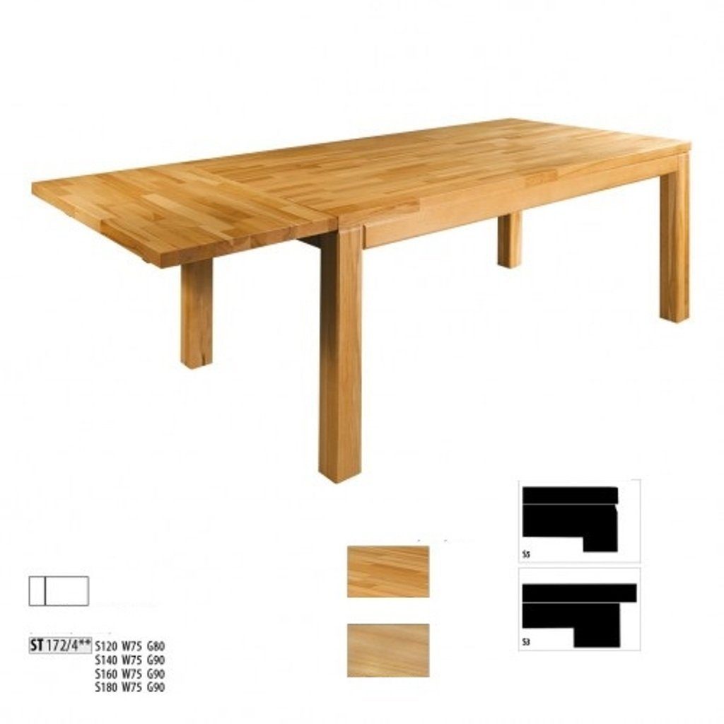 JVmoebel Esstisch, Tisch Esstisch Massive Möbel Esszimmer 180x90cm Echtes Holz