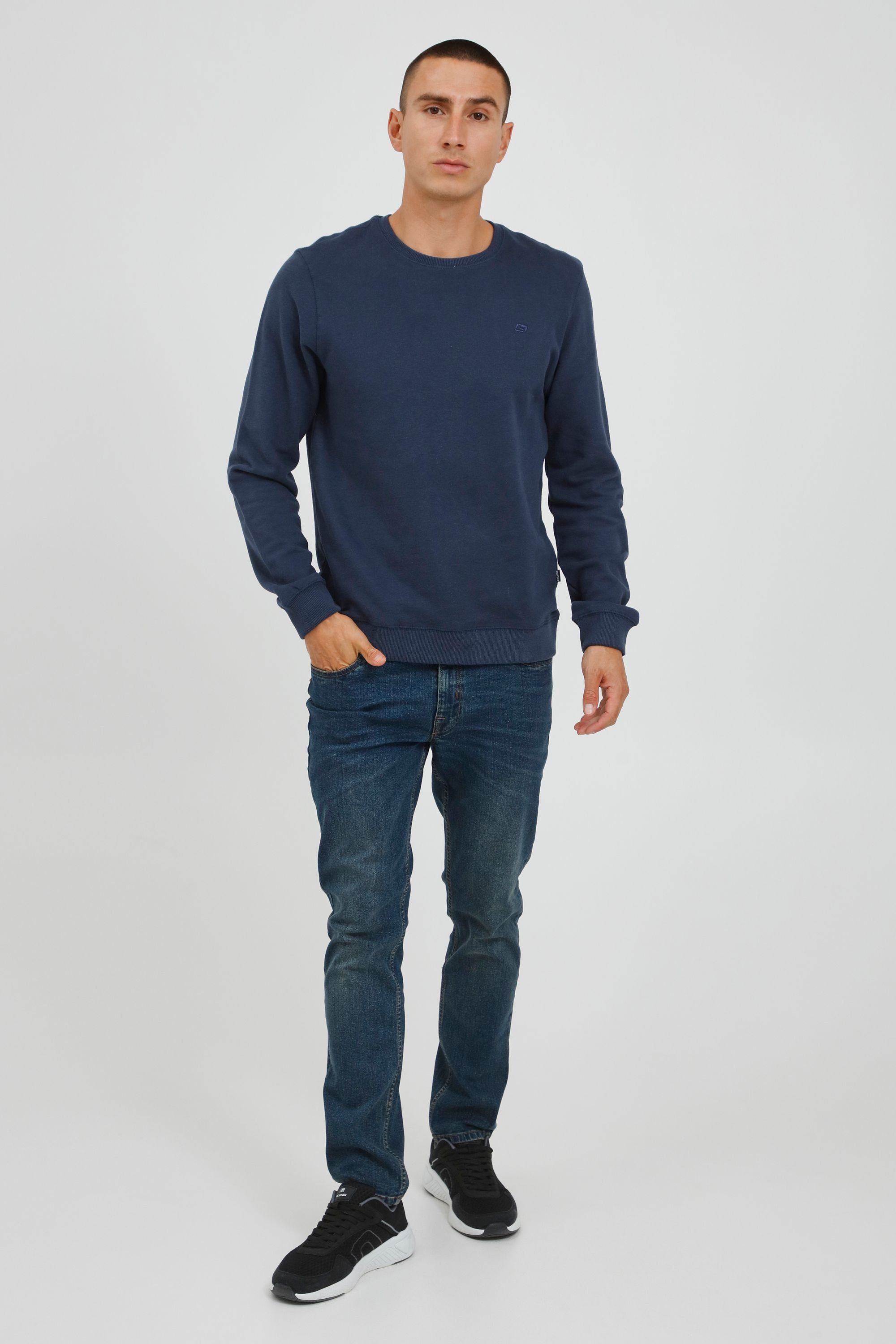 Blend Rundhalspullover BHAvebury Klassisches Sweatshirt mit Rundhalsausschnitt