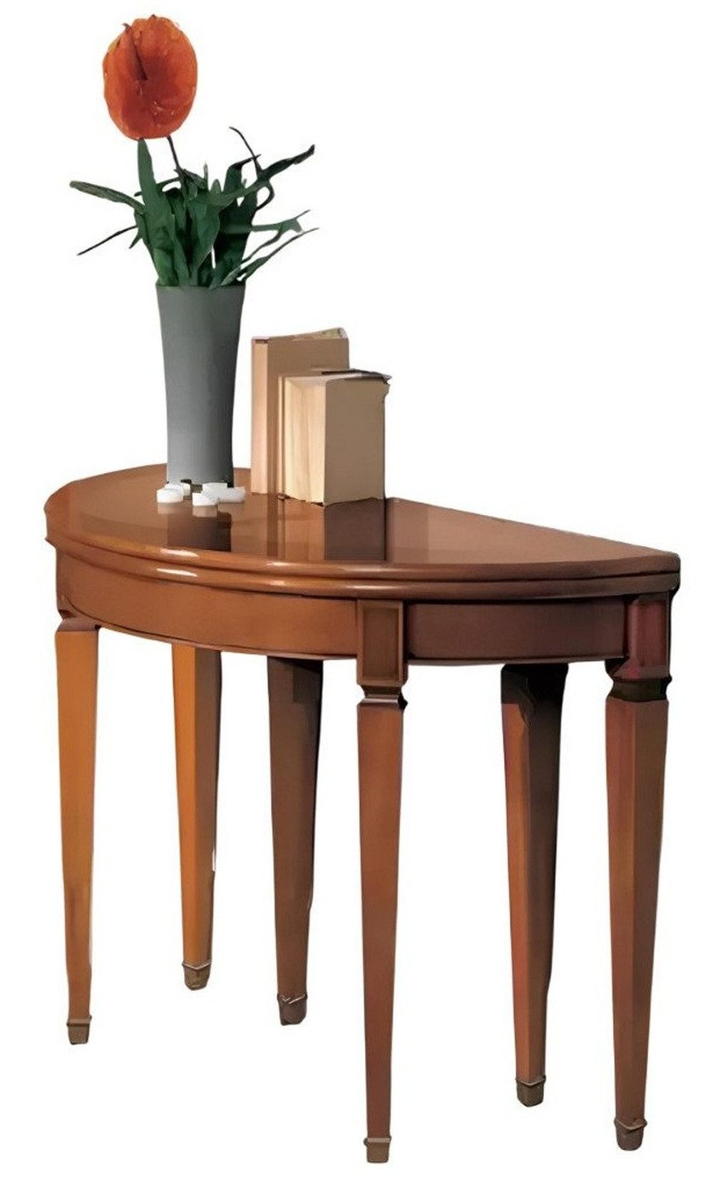 Xlmoebel Konsolentisch Brauner Beistelltisch aus Holz im klassischen Design (1-St., Konsole), Hergestellt in Europa
