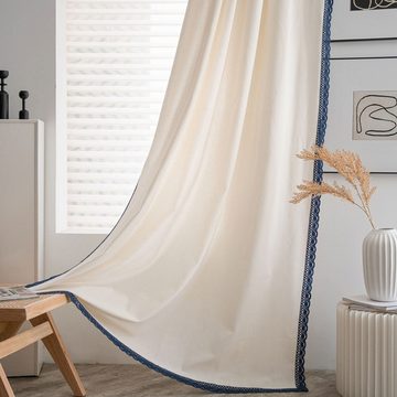 Vorhang Vorhang Vorhang einfarbig weiß halbverdunkelnd Küchenvorhang, AUKUU, Trennvorhang Erkerfenster LichtdurchlässigkeitEinteiliges Paket