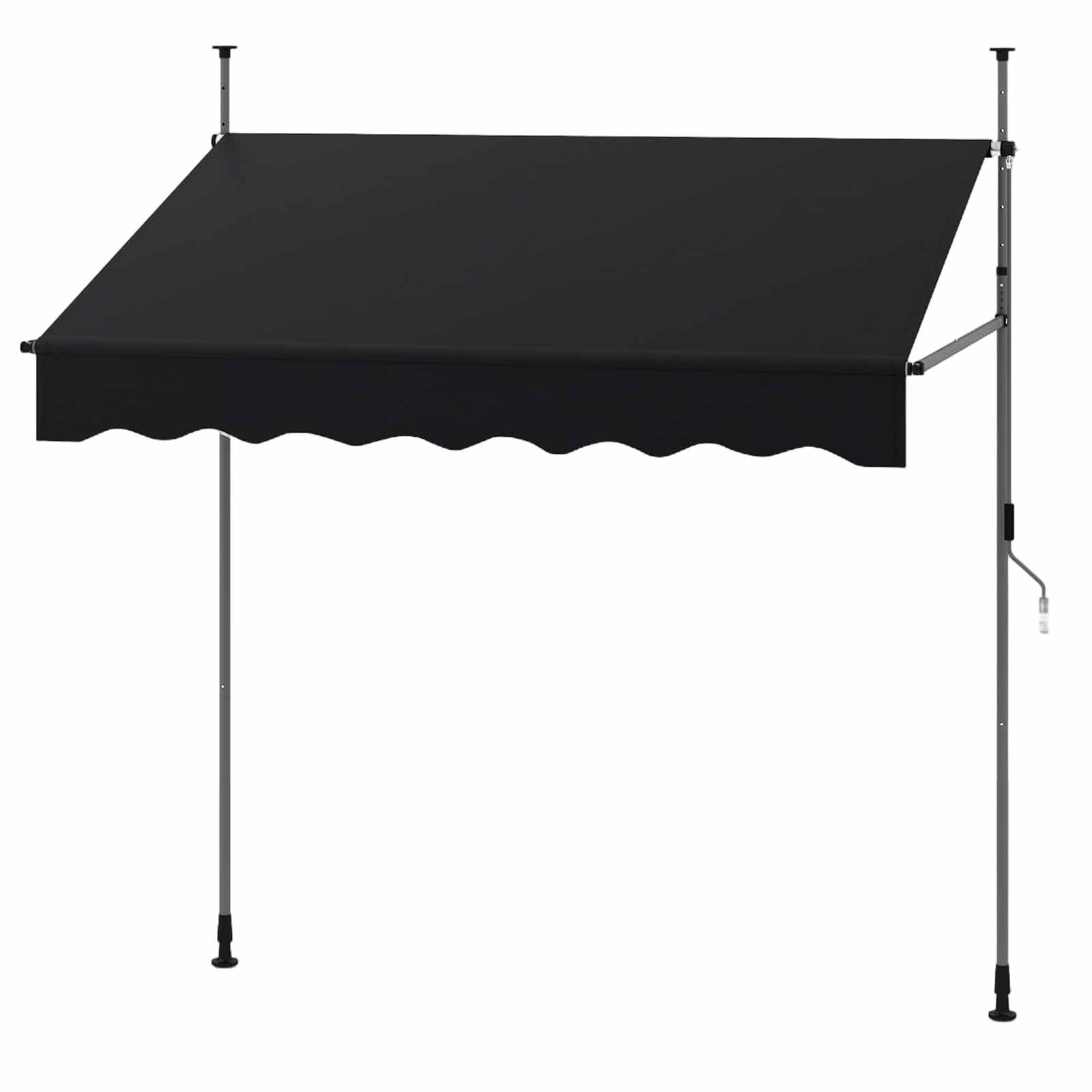 COSTWAY Klemmmarkise 200x210cm höhenverstellbar, für Balkon günstig online kaufen