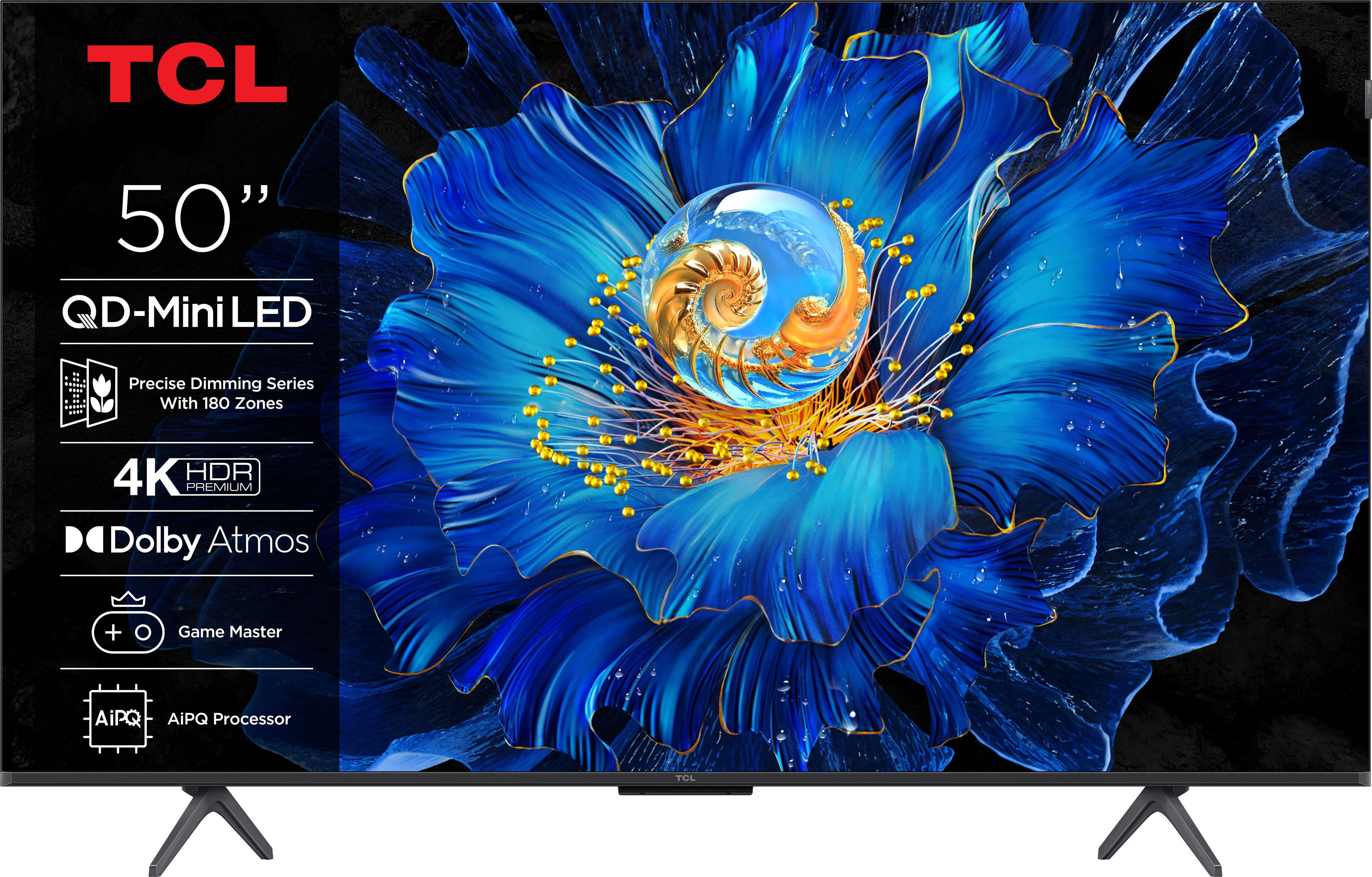 TCL 50C61KSX2 QLED Mini LED-Fernseher (126 schwarz ! RABATT: 23.38%