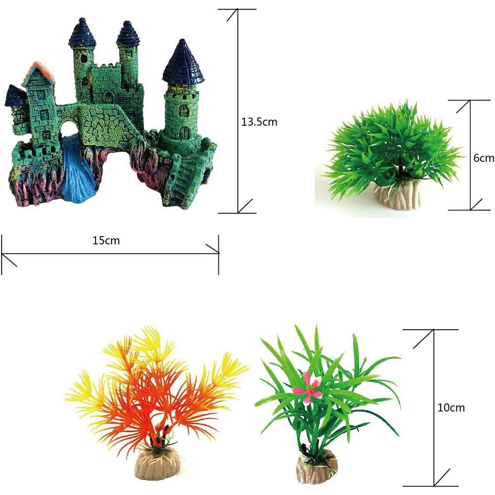 TUWENA Aquariendeko Aquariumdekoration, Fischtankdekoration mit Pflanzen günstig online kaufen