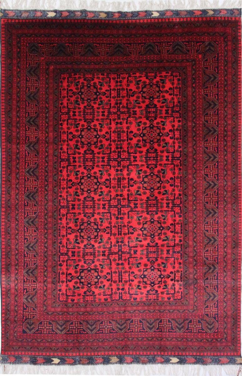 Orientteppich Afghan Kunduz 201x298 Handgeknüpfter Orientteppich, Nain Trading, rechteckig, Höhe: 6 mm