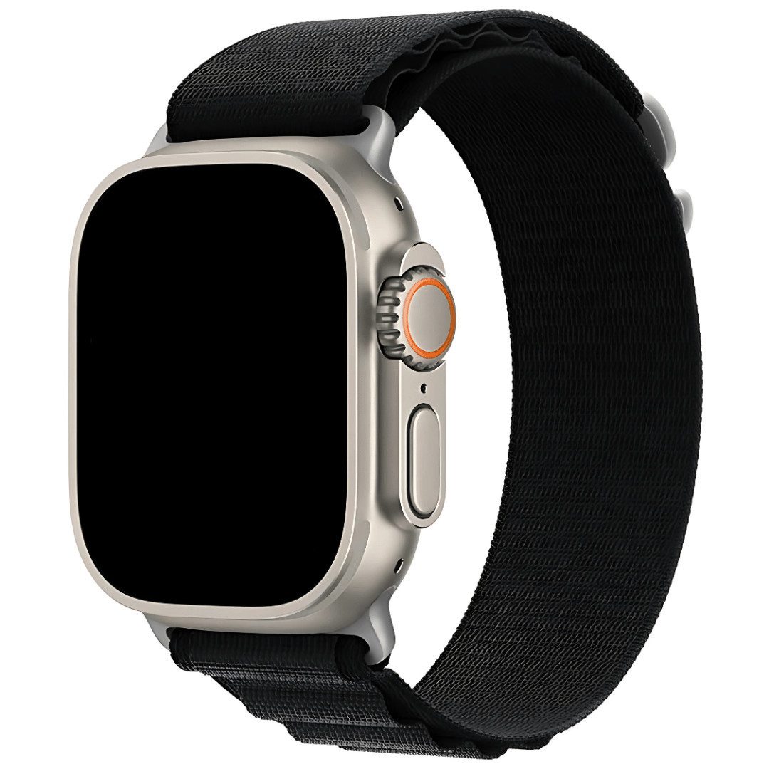 SmartUP Smartwatch-Armband für Apple Watch 11-1 / SE Ultra /3 Titan Alpine Nylon Ersatzband Sport, kompatibel mit allen Apple Watch Modellen, atmungsaktives Nylon