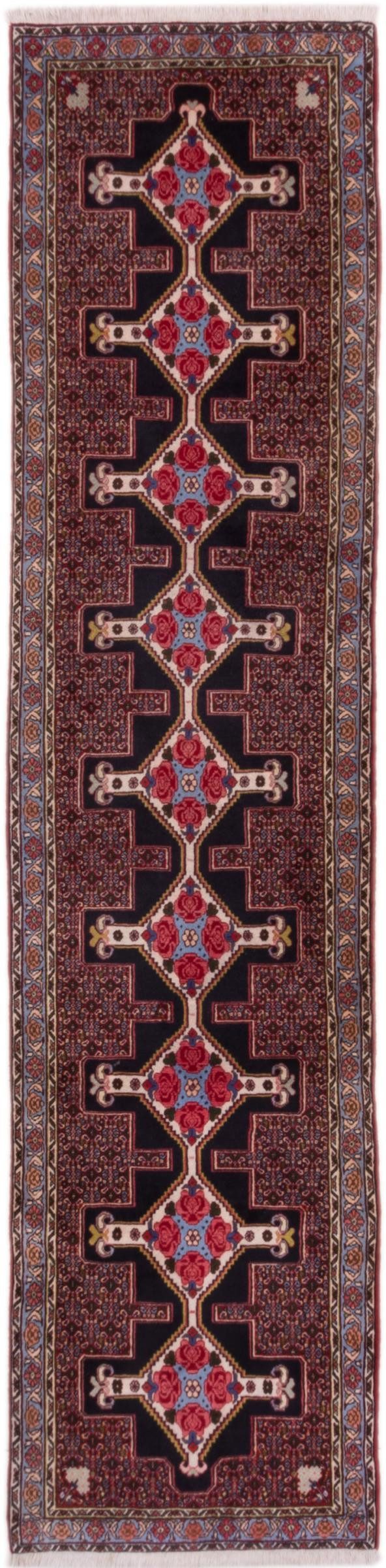 Nain Trading Orientteppich Senneh 81x338 Handgeknüpfter Orientteppich / Perserteppich Läufer, rechteckig, Höhe: 12 mm