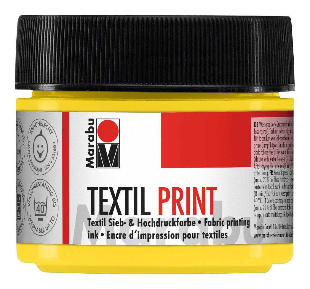 Marabu Textilfarbe Druckfarbe Textil Print, 100 ml