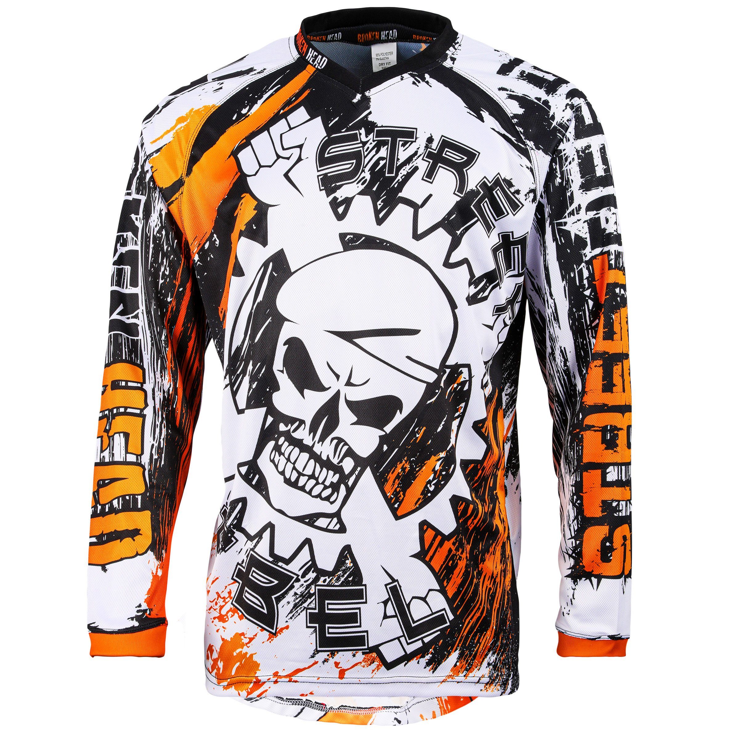 Funktionsshirt MX Jersey Street Rebel Orange mit Print