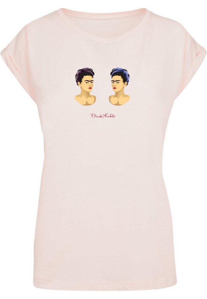 T-Shirt Fridas Merchcode Frida Two (1-tlg) Tee The Damen Ladies Shoulder - Extended Kahlo