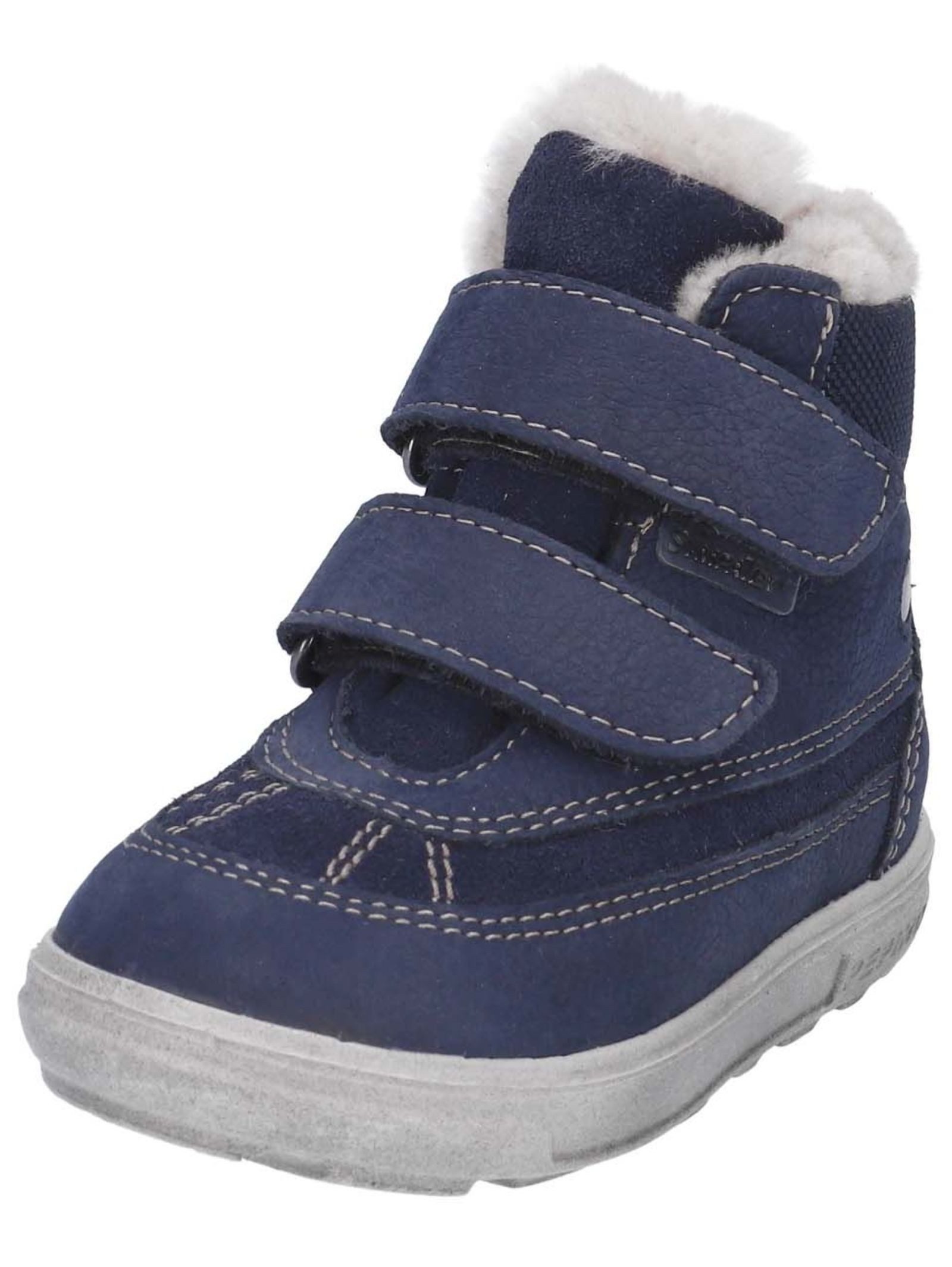 Stiefelette Veloursleder/Textil . Stiefelette
