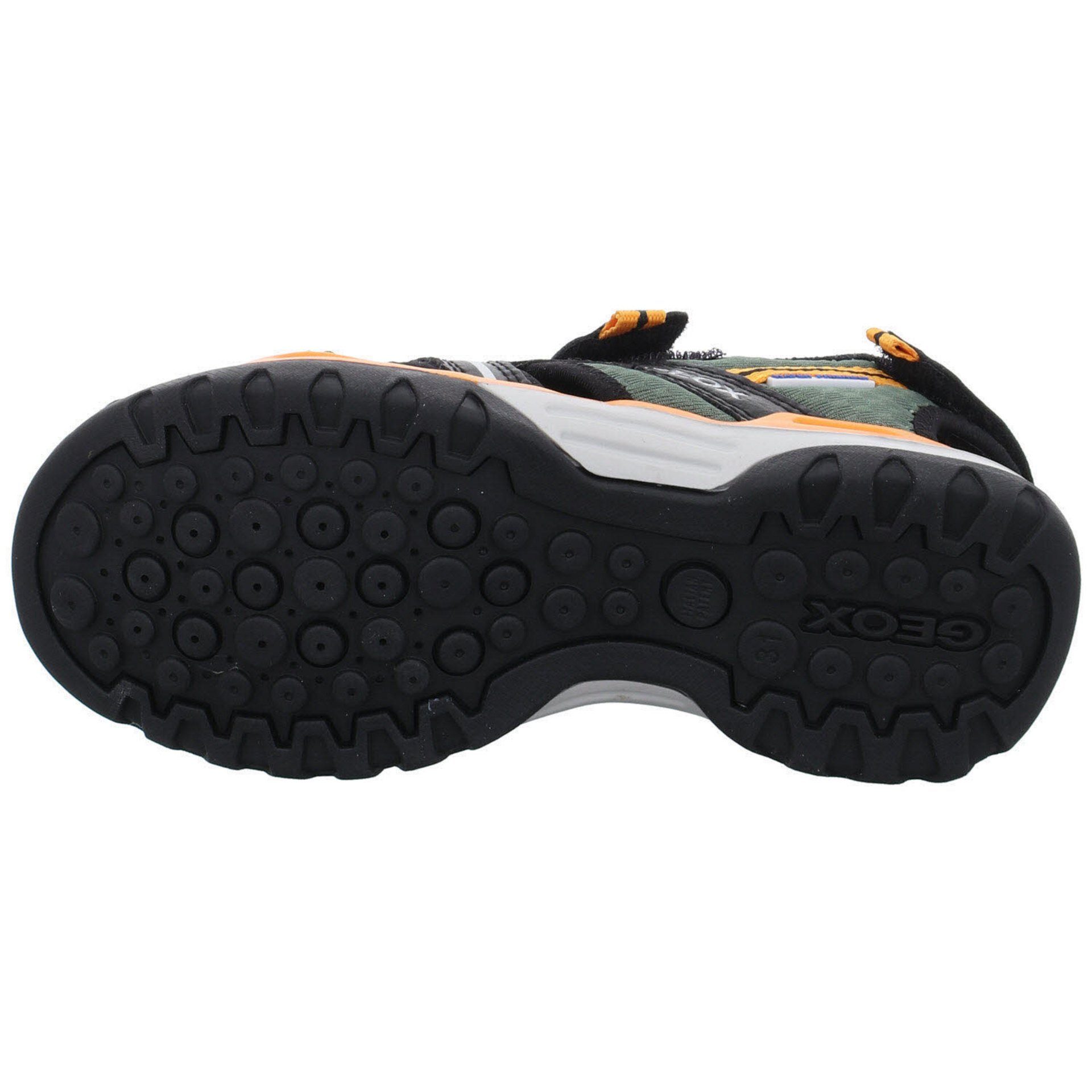 Geox Jungen Schwarz Borealis Outdoorsandale Sandale Sandalen Synthetikkombination Orange Schuhe