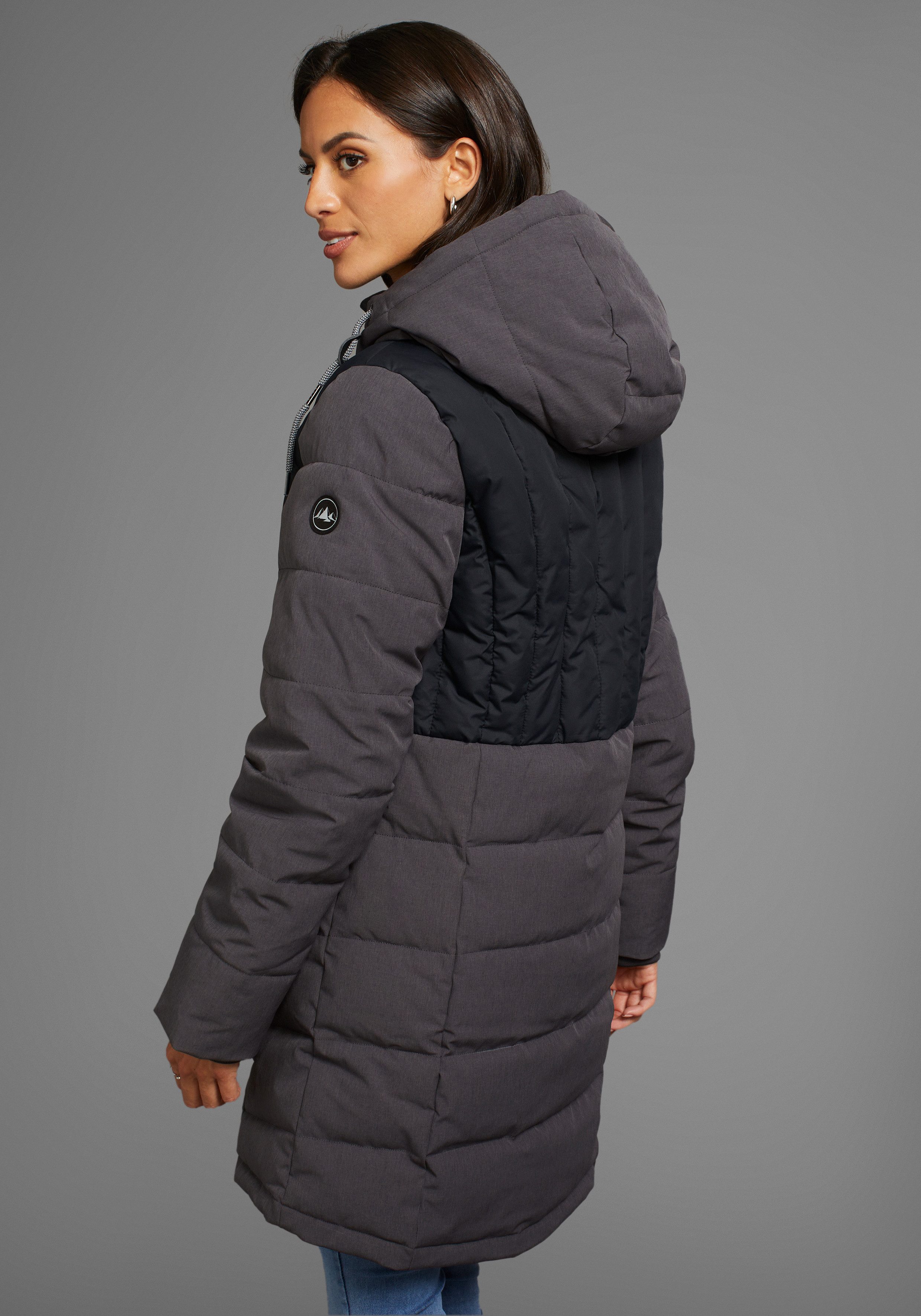 Polarino Winterjacke gesteppter Winterparka mit gefütterter günstig online kaufen