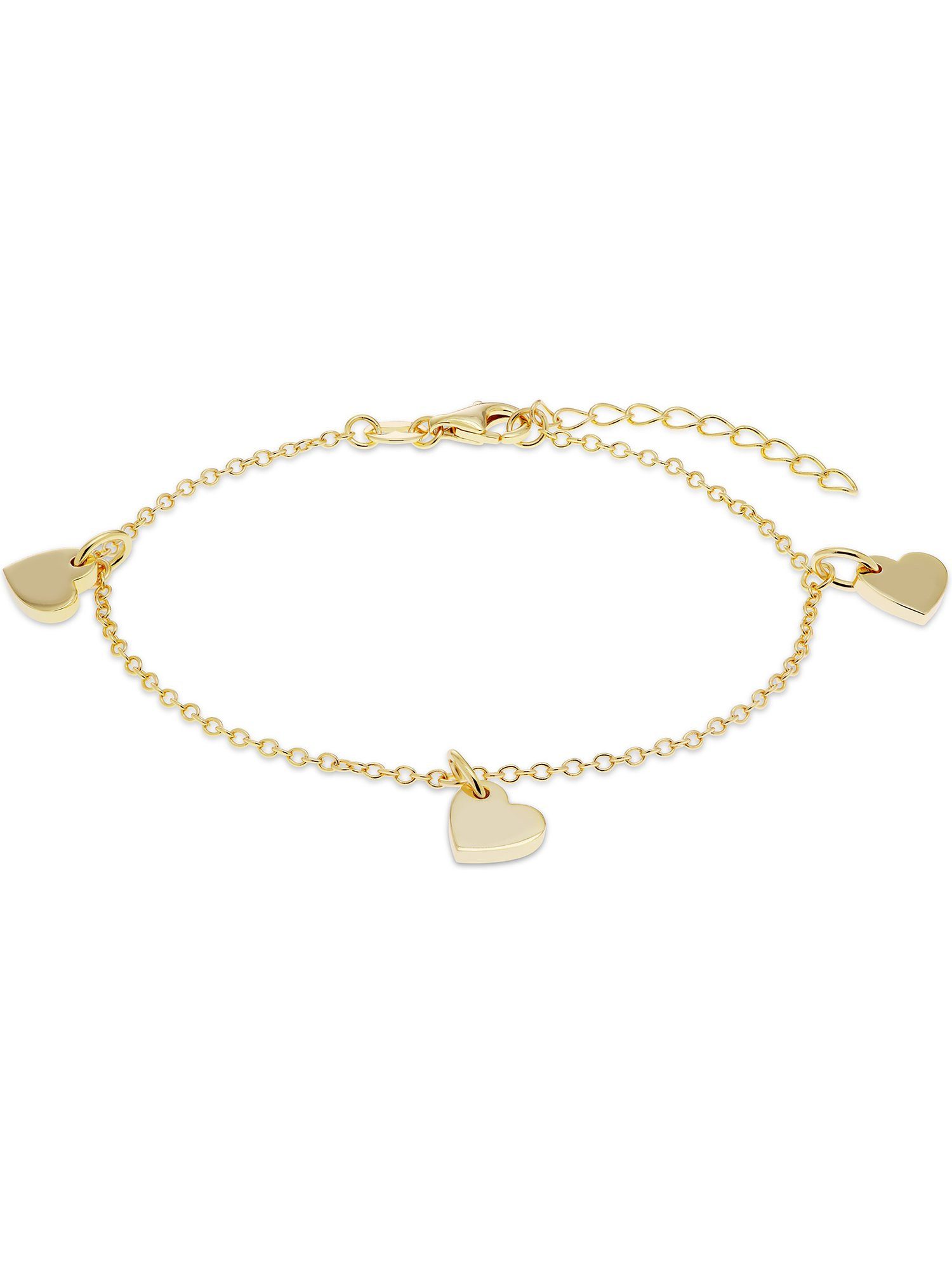 FAVS Silberarmband FAVS Damen-Armband 925er Silber Herz, Puristisch