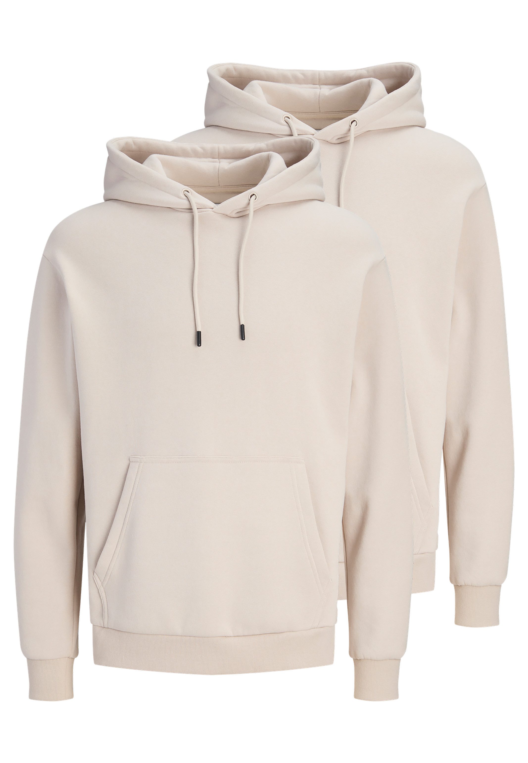Jack & Jones Hoodie 2er Pack Bradley (Spar-Set, 2-tlg) Sweatshirt / Hoodie - Atmungsaktiv
