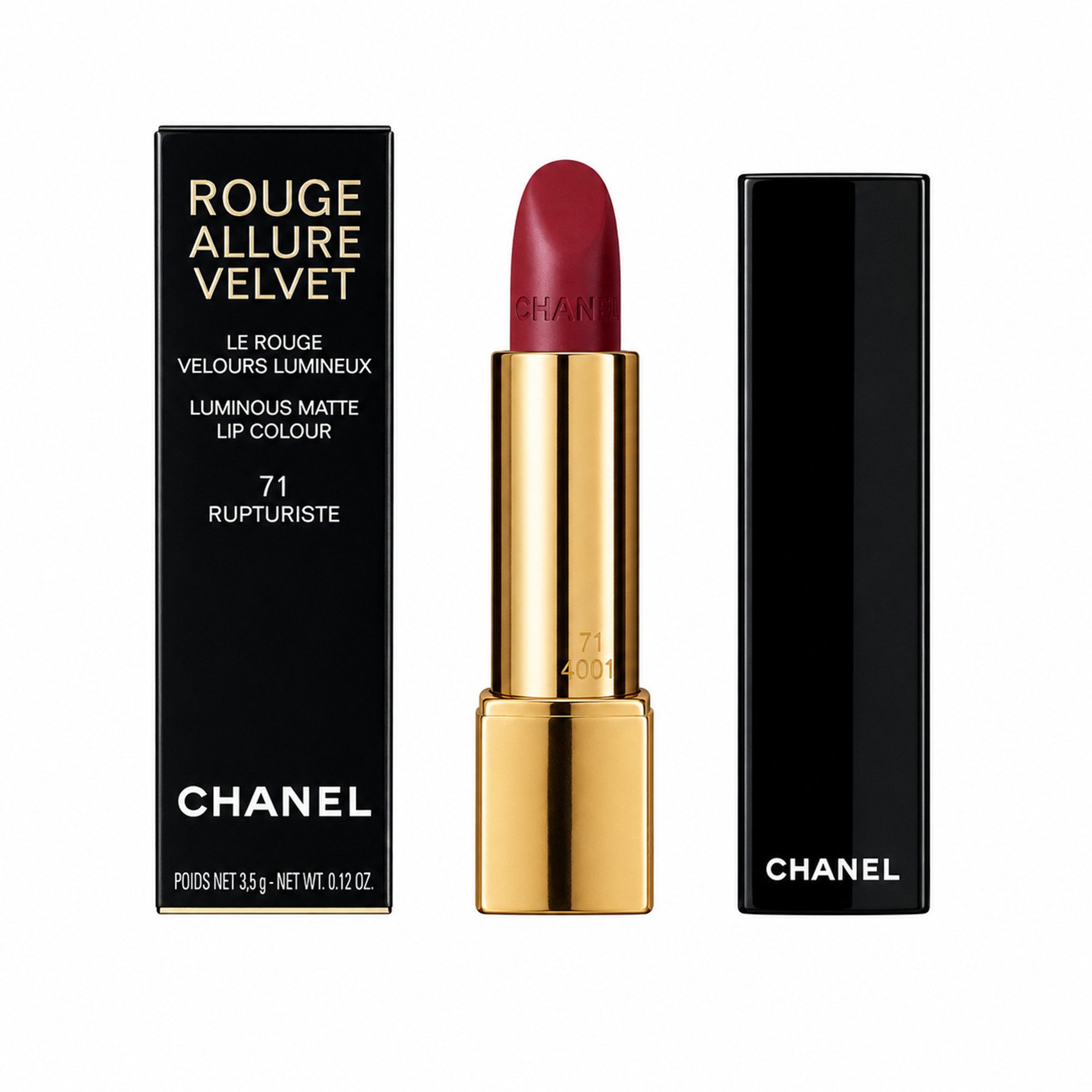 CHANEL Lippenstift Chanel Rouge Allure Velvet 71 Rupturiste Lippenstift Lip Colour 3.5g
