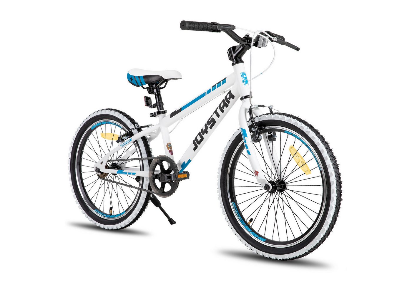 JOYSTAR Kinderfahrrad 20/24 Zoll Kinder‑Mountainbike 5‑16J, Hardtail Geländefahrrad, Hardtail Mountainbike für Kinder mit 1-Gang, Doppel-V-Bremse