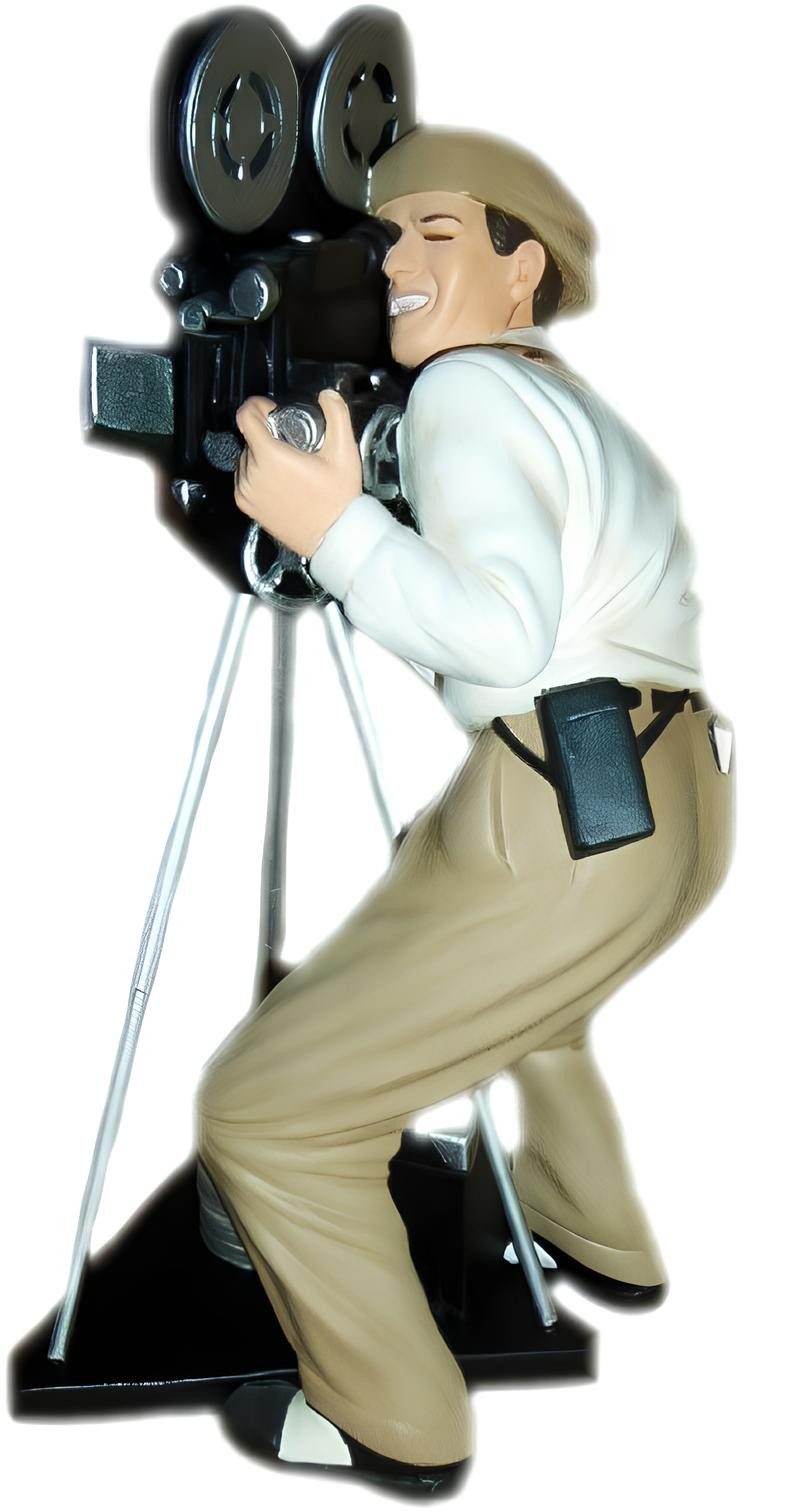 JVmoebel Dekoobjekt Design Film Kino Figur Camera Statue Skulptur Figuren Dekoration 51cm (1 St), Made in Europa