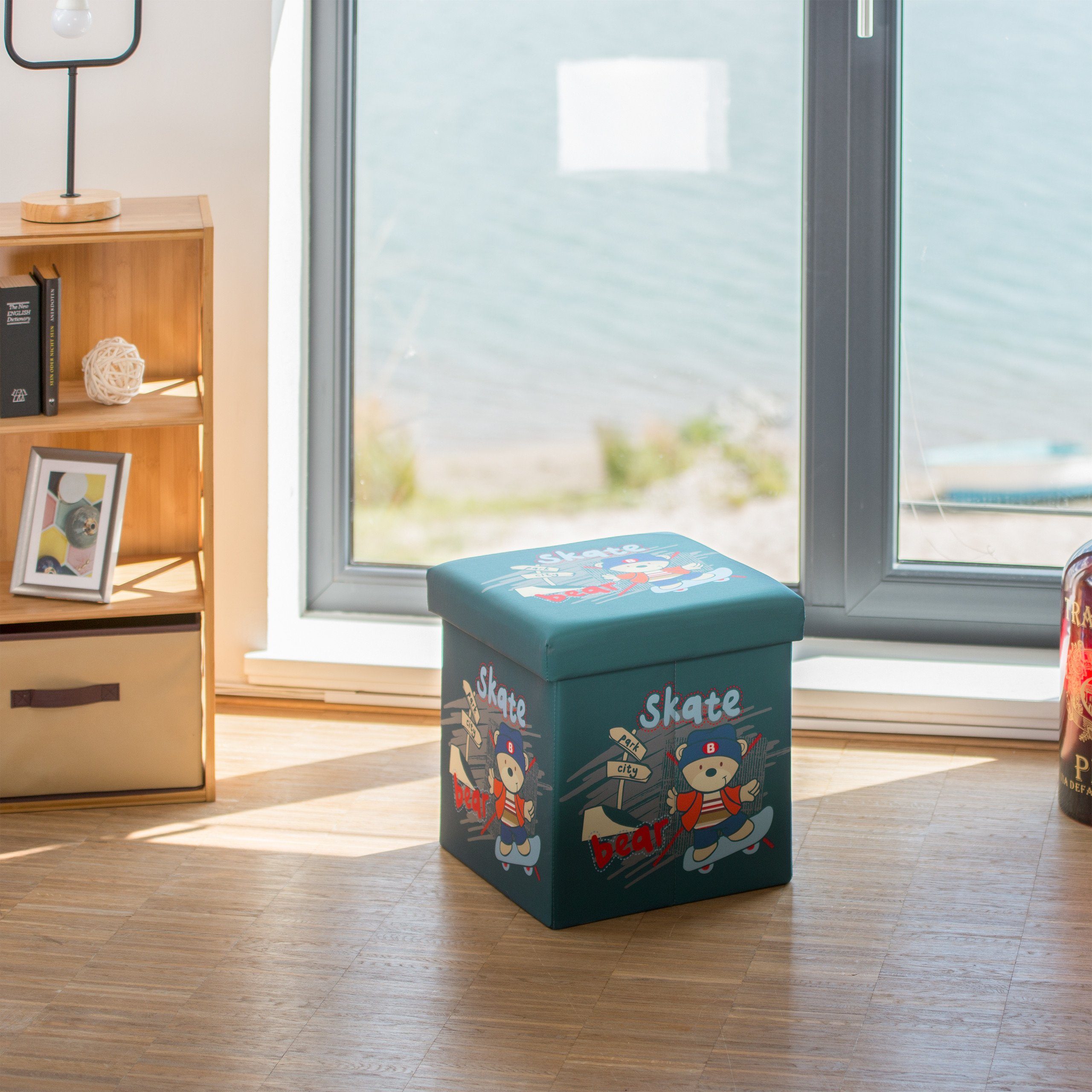 relaxdays Sitzhocker für Kinder mit Stauraum, günstig online kaufen
