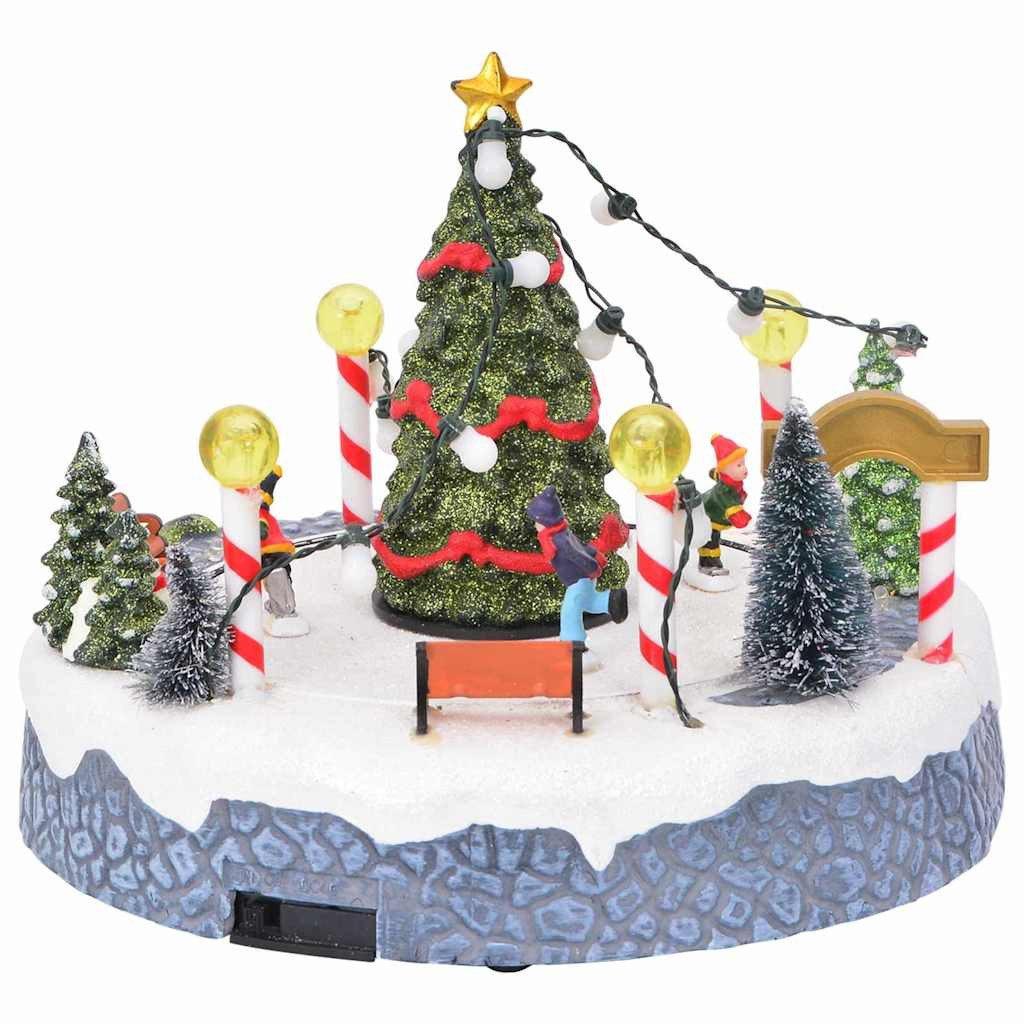 vidaXL Christbaumschmuck Weihnachtsdorf Dekoration Mehrfarbig 22 x 21.5 x 17 cm (1-tlg)