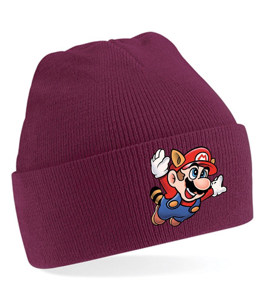 Beanie Unisex Erwachsenen Mütze Super Mario Fligh Retro Konsole Gaming