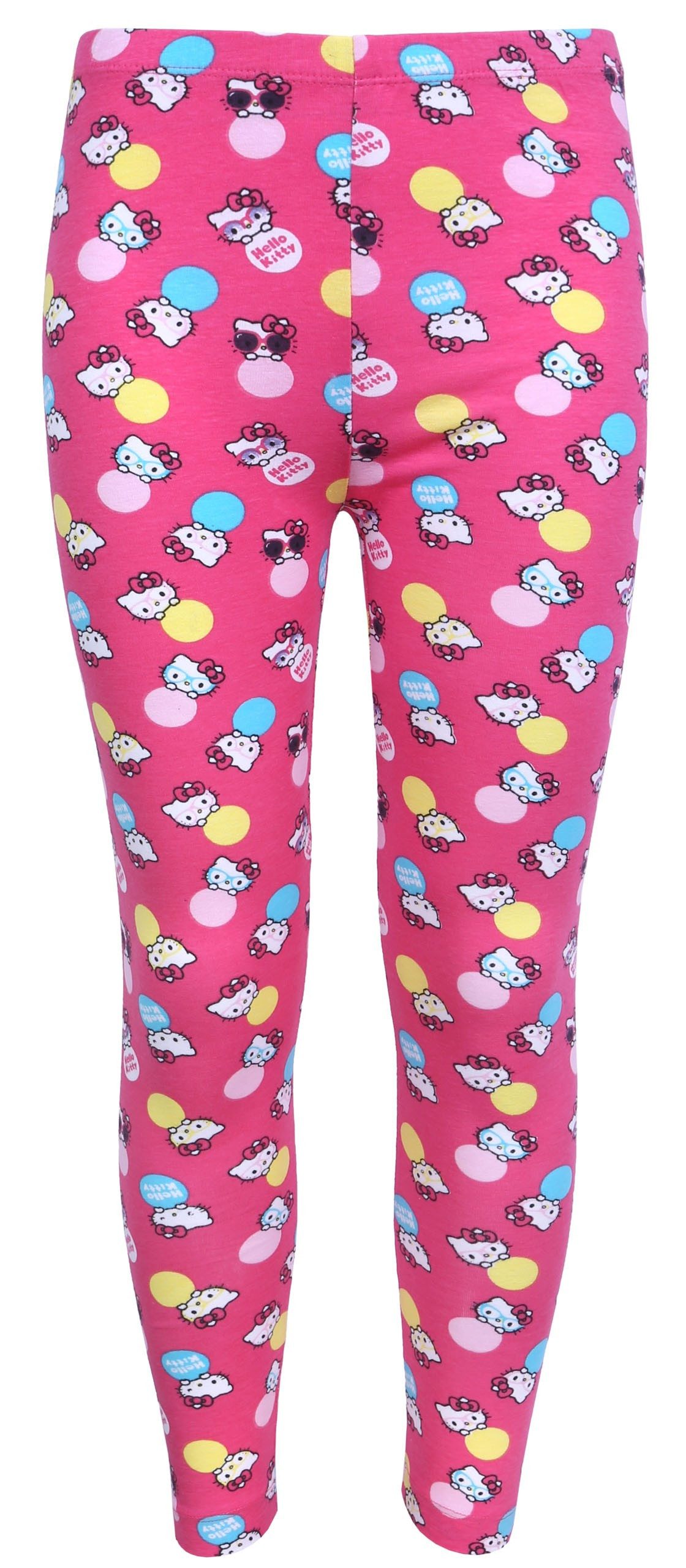 7/8-Leggings Lange, pinke Leggingshose für Mädchen Hello Kitty 3 Jahre