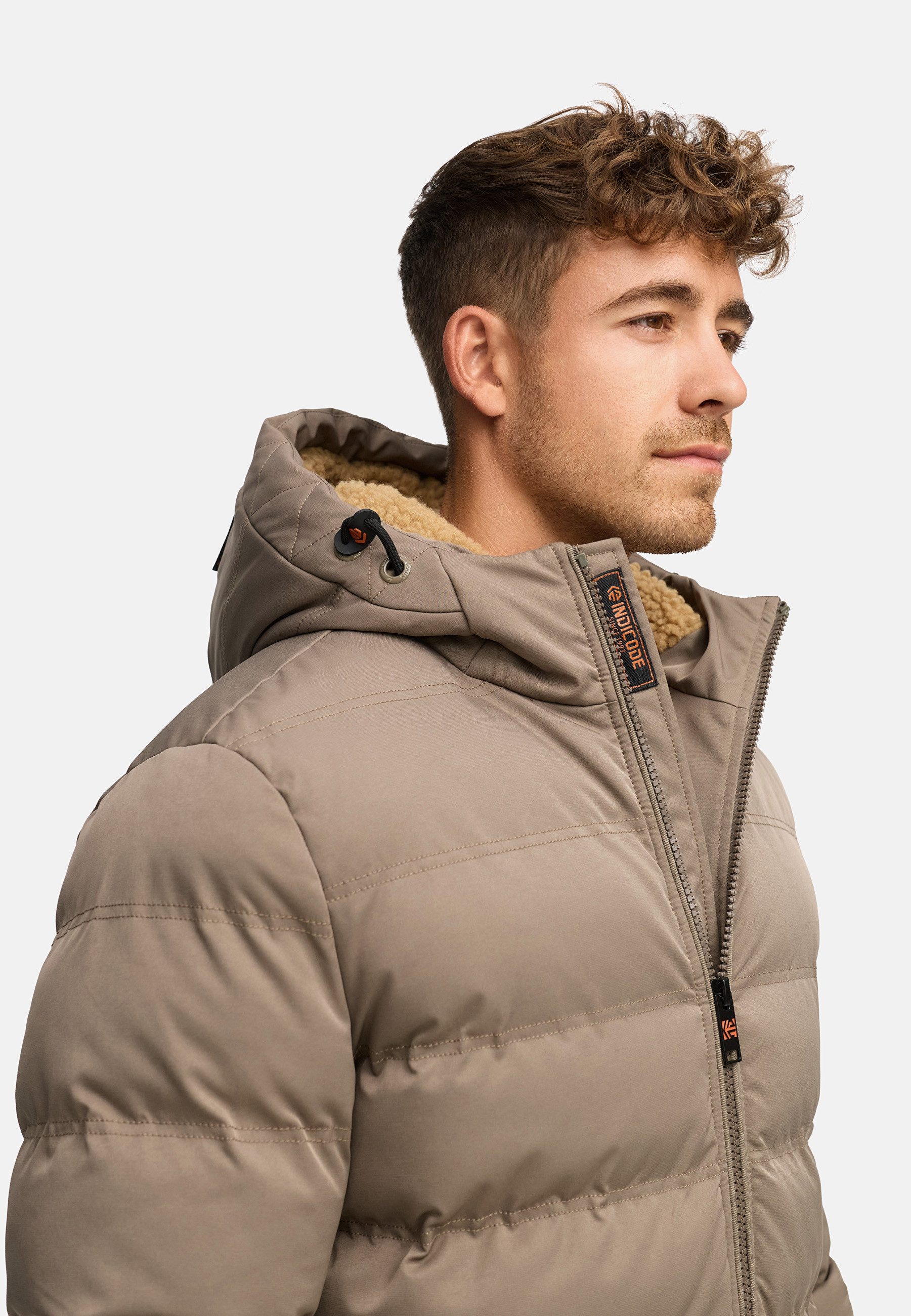 Indicode Steppjacke Herren Nemos Herrenjacke Daunen-Optik