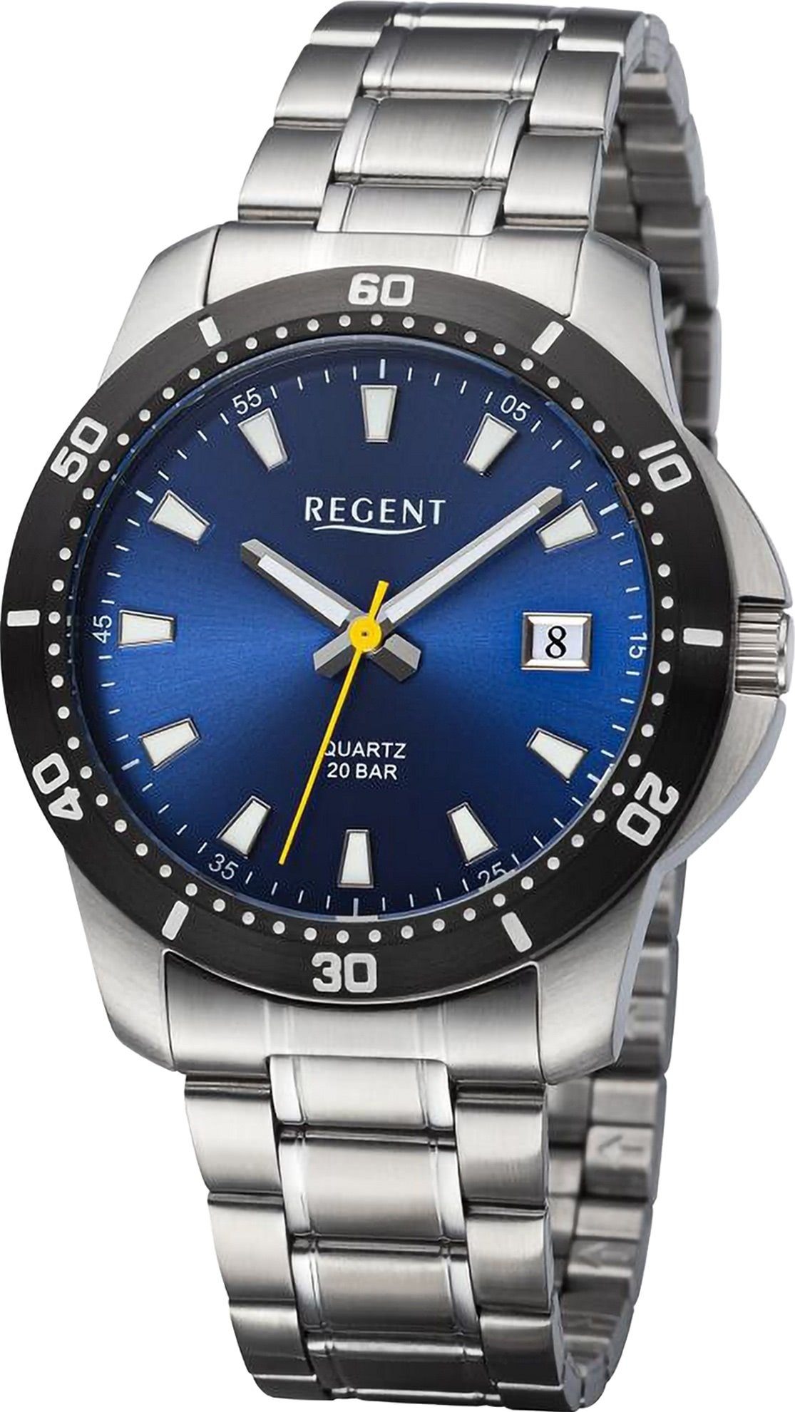 Quarzuhr Regent Herren Armbanduhr Analog