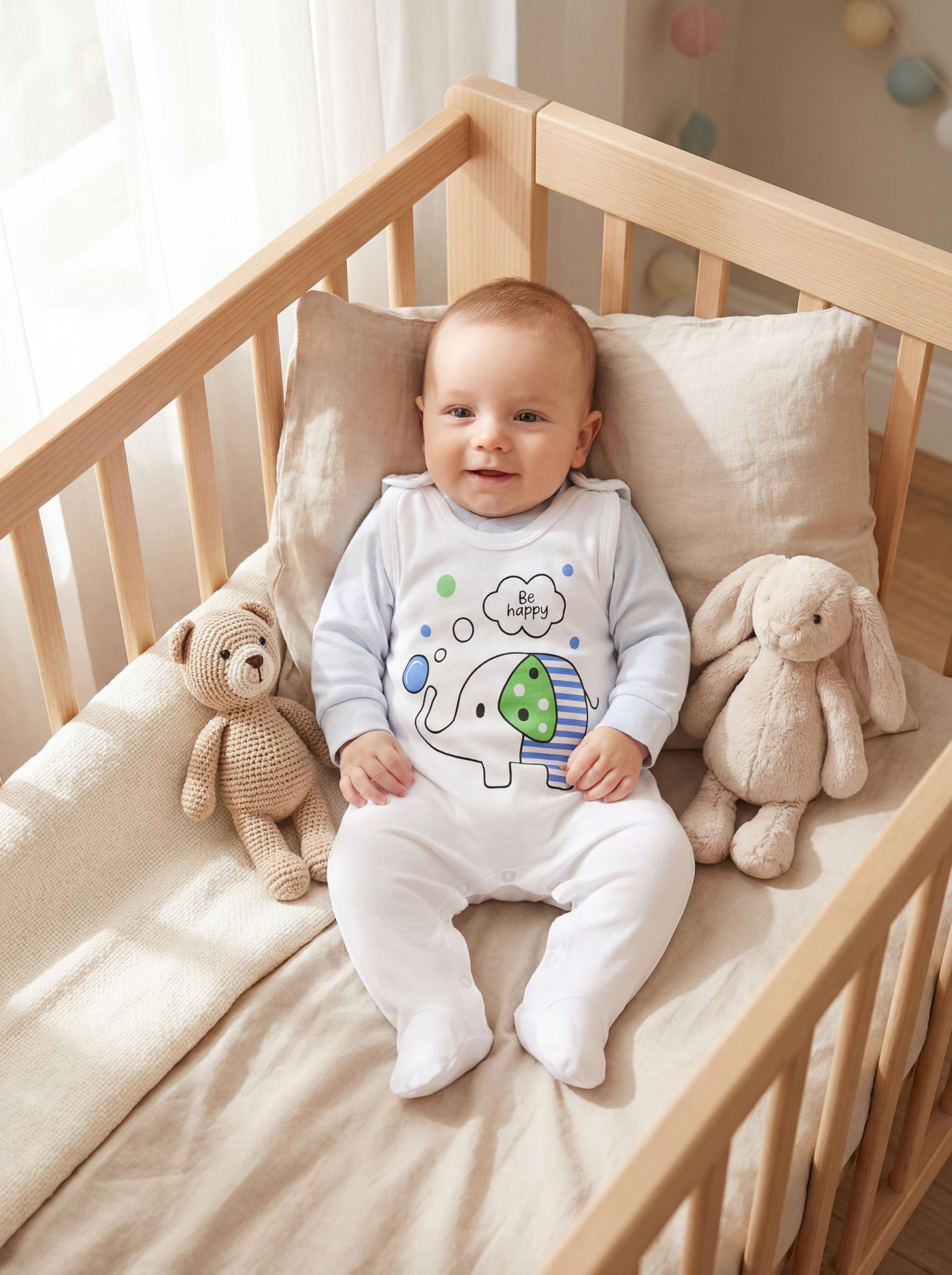 TupTam Strampler TupTam Baby Mädchen Jungen Strampler mit Langarmshirt Aufdruck Spruch