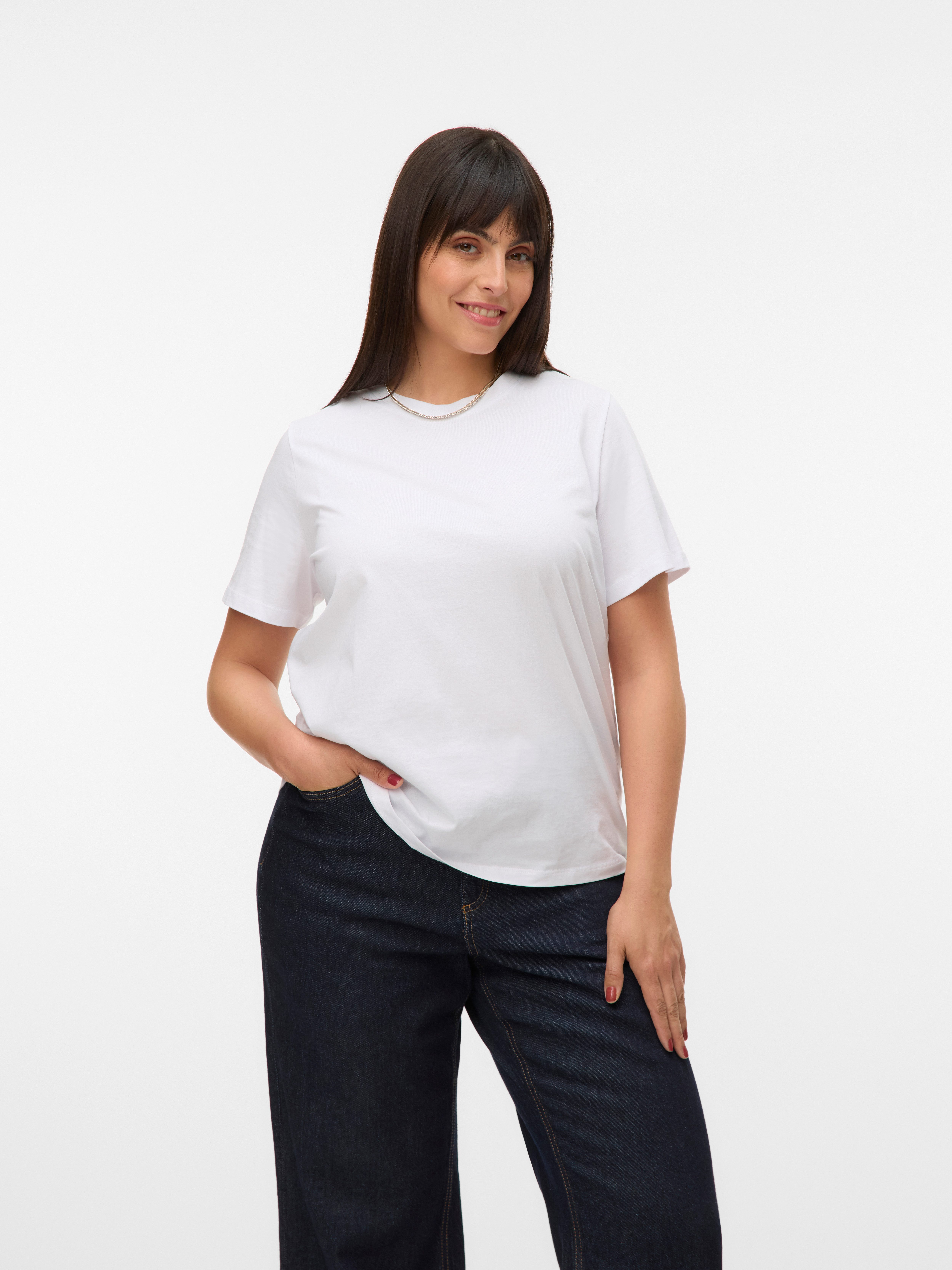 Vero Moda Curve Kurzarmshirt VMPAULINA SS günstig online kaufen