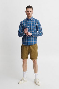 Blend Langarmhemd Kariertes Holzfäller Hemd Basic Freizeit Shirt aus Baumwolle 5088 in Blau