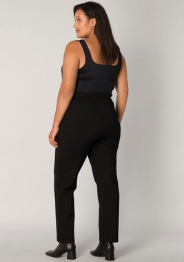 Base Level Curvy Jerseyhose mit Umschlagsaum