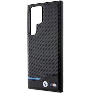 BMW Smartphone-Hülle BMW Samsung Galaxy S24 Ultra Leather Carbon