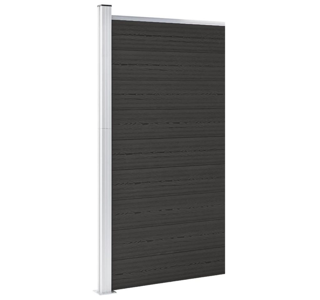 Thumbnail - vidaXL Gartenzaun Zaunelement WPC 95x186 cm Schwarz, (1-St)