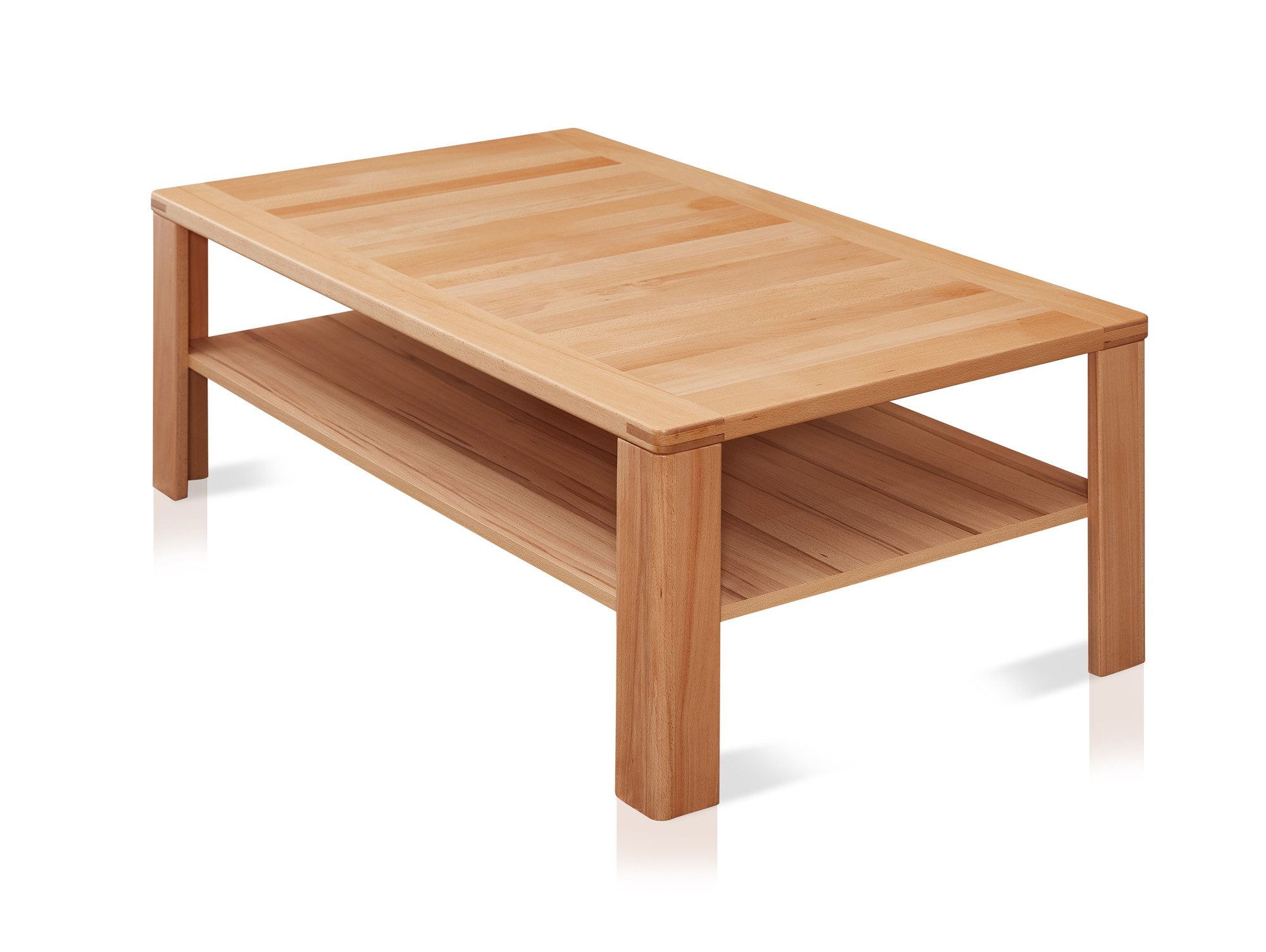 Moebel-Eins Couchtisch, NESTOR ONE Couchtisch, Material Teilmassiv, Kernbuche lackiert