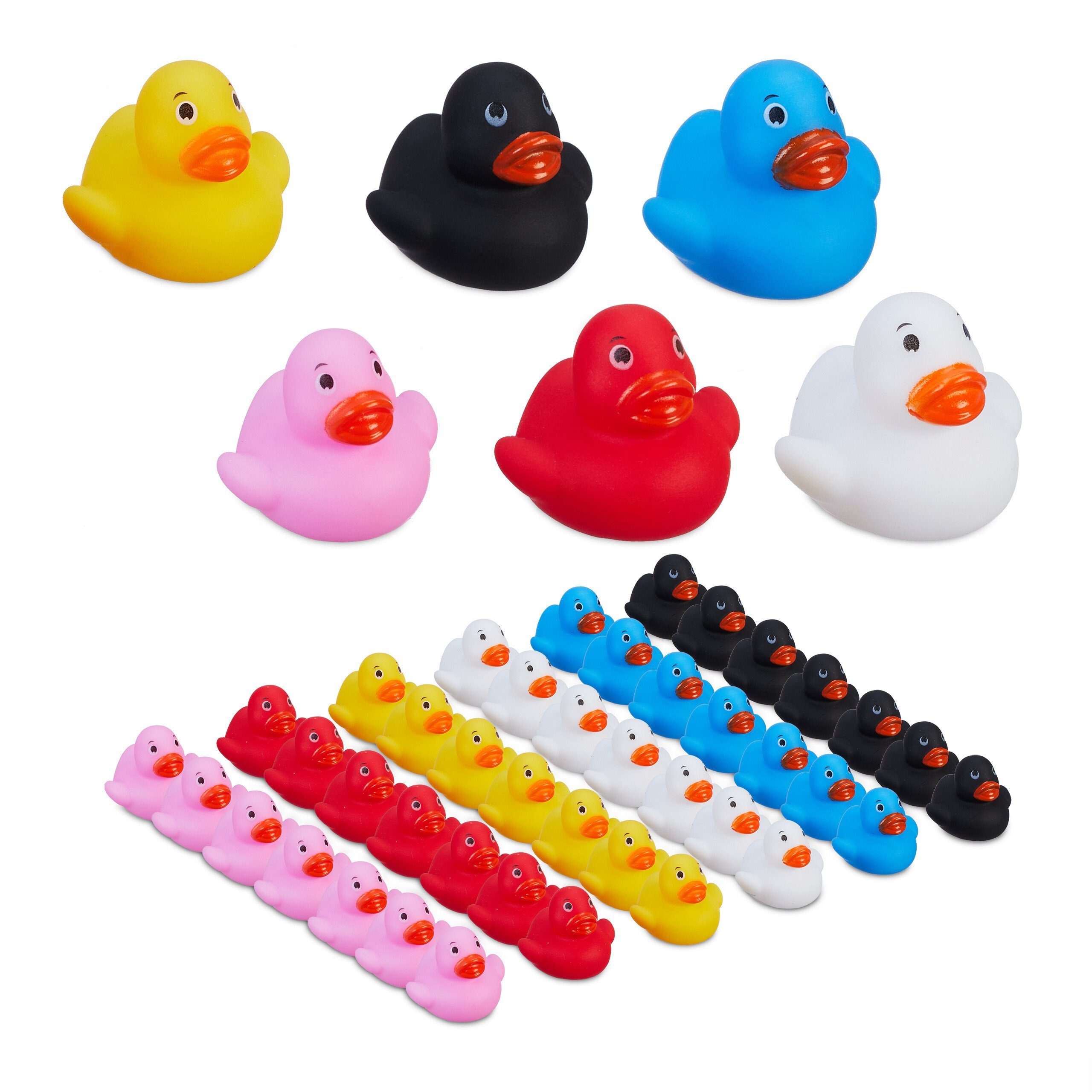 relaxdays Badespielzeug Badeenten im 48er Set günstig online kaufen