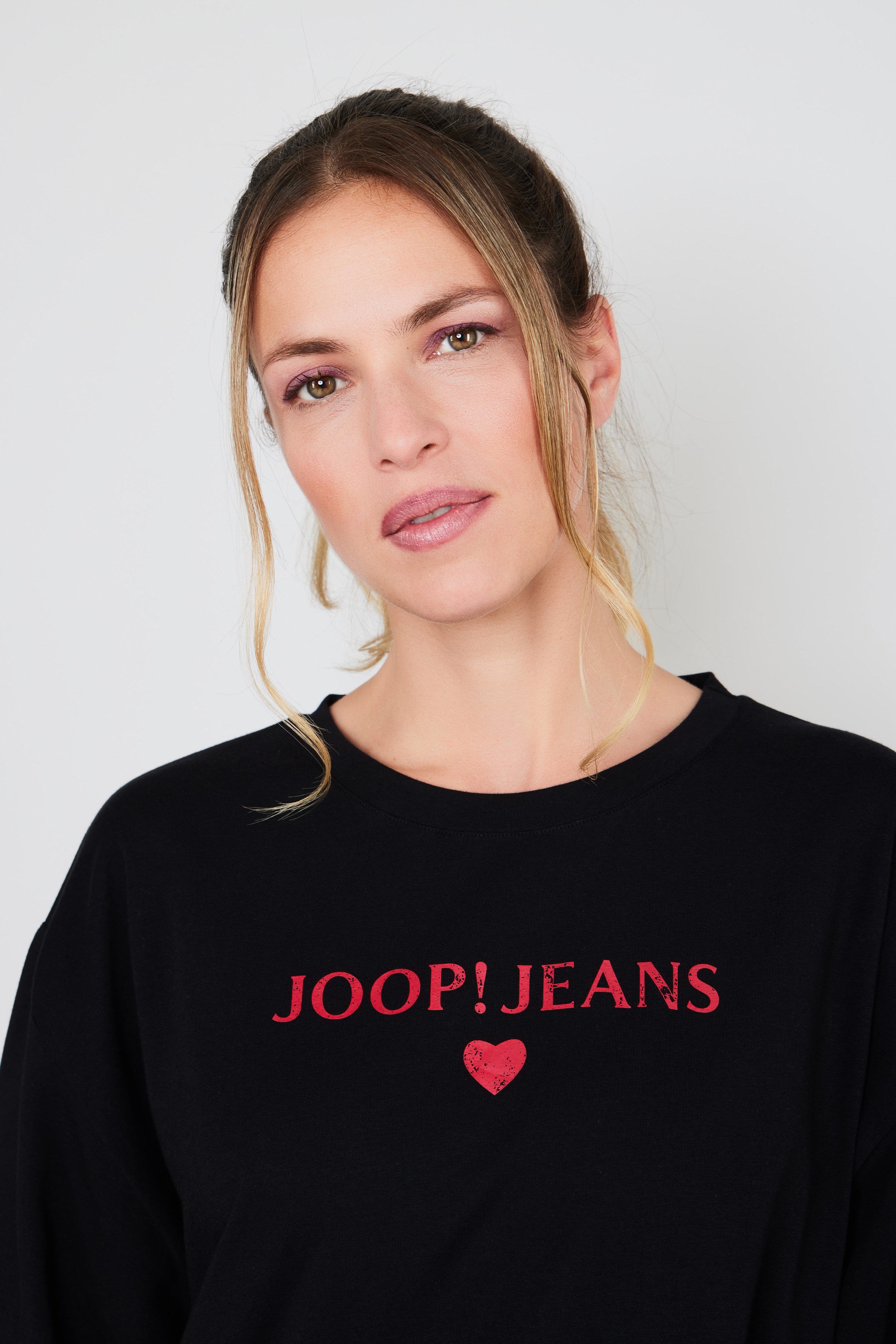 Joop Jeans T-Shirt After Dark (JOOP! Jeans) mit Logo-Schriftzug vorn, Kurzarm, Rundhalsausschnitt