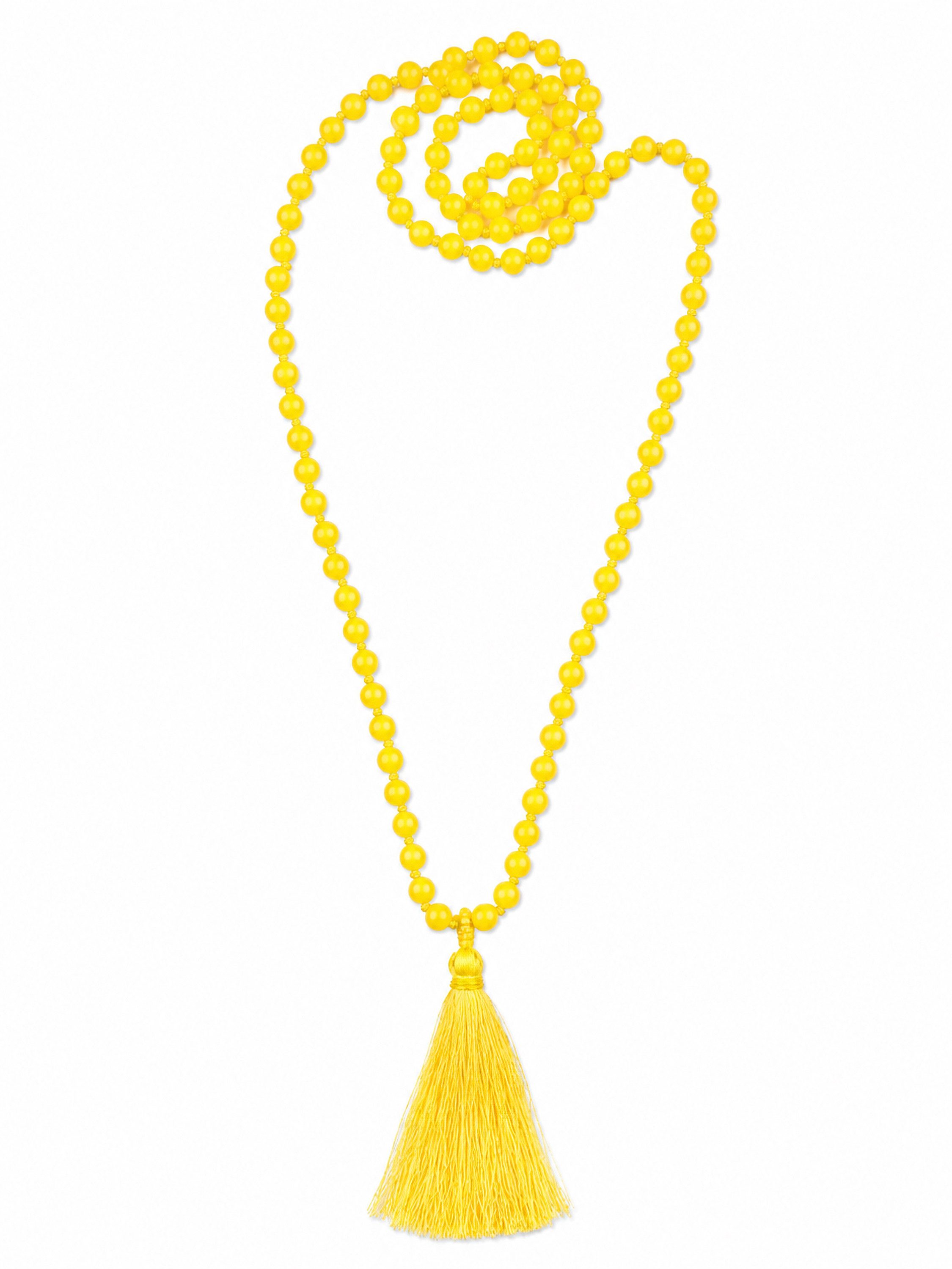 COLLEZIONE ALESSANDRO Lange Kette Dehli, mit echten Glasperlen