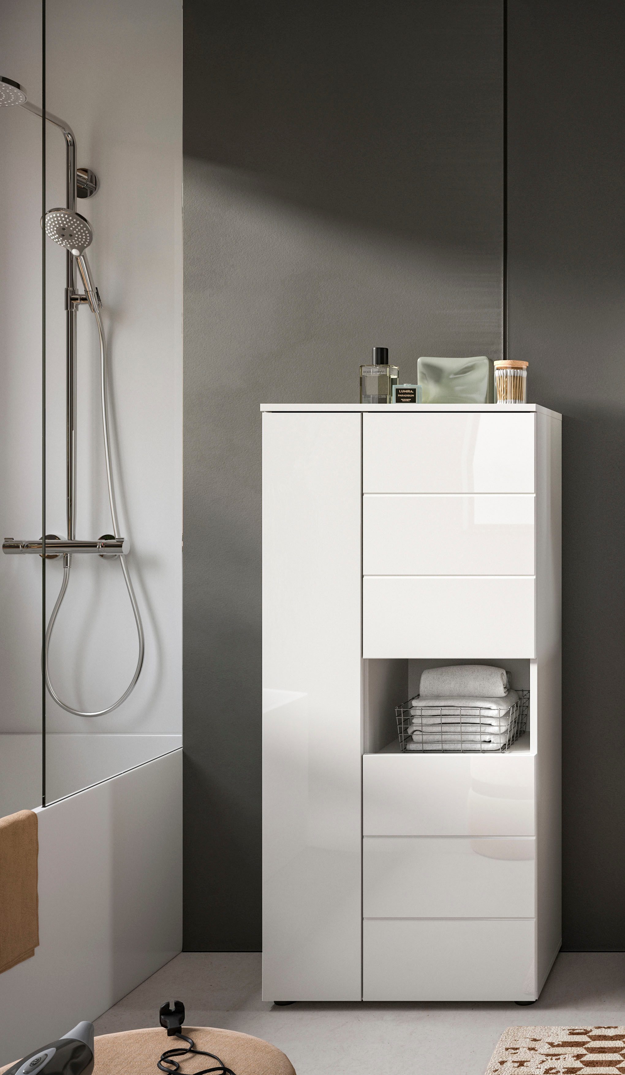 welltime Midischrank Biel, Höhe 133 cm, günstig online kaufen