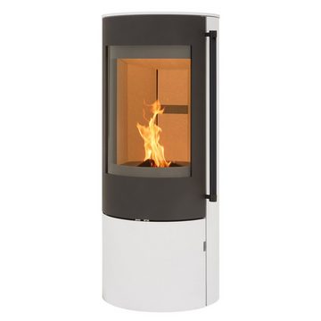 H&M Germany Kaminofen EVO 2.1 Stahl Weiß 7kw, 7 kW, Zeitbrand