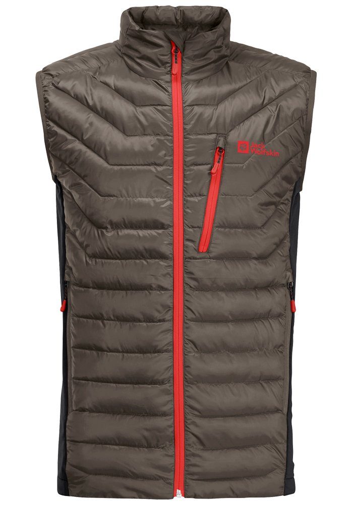 INS Wolfskin M ROUTEBURN Funktionsweste Jack PRO cold-coffee VEST