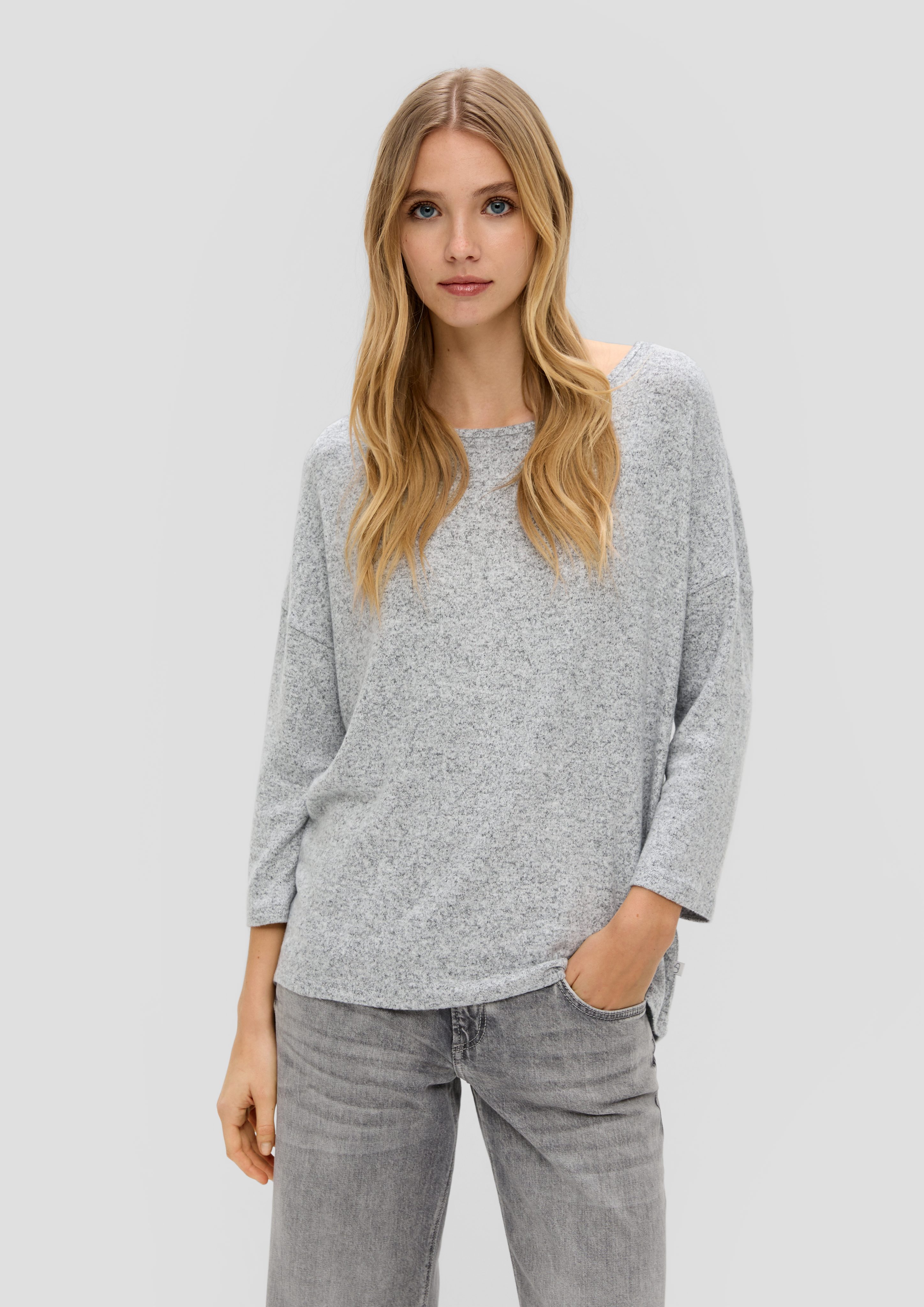 QS 3/4-Arm-Shirt Weiches Shirt aus Viskosemix günstig online kaufen
