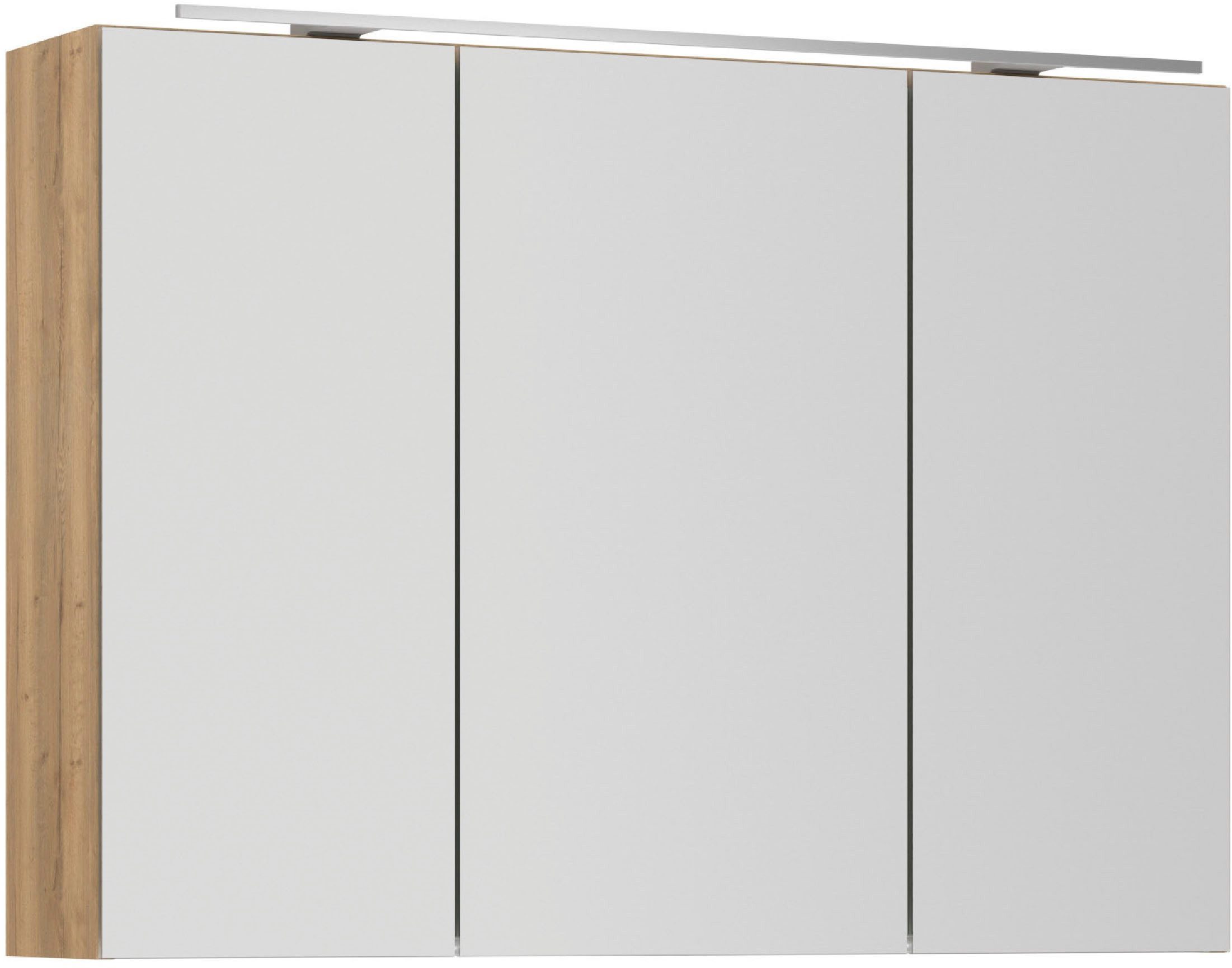 nobilia® Spiegelschrank Prina (inkl. Beleuchtung mit Dimmerfunktion) in Breiten 60, 80, 100 und 120 cm